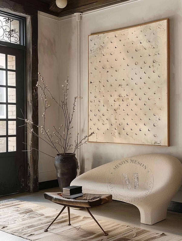 Wall Art Abstract Dot Texture Painting