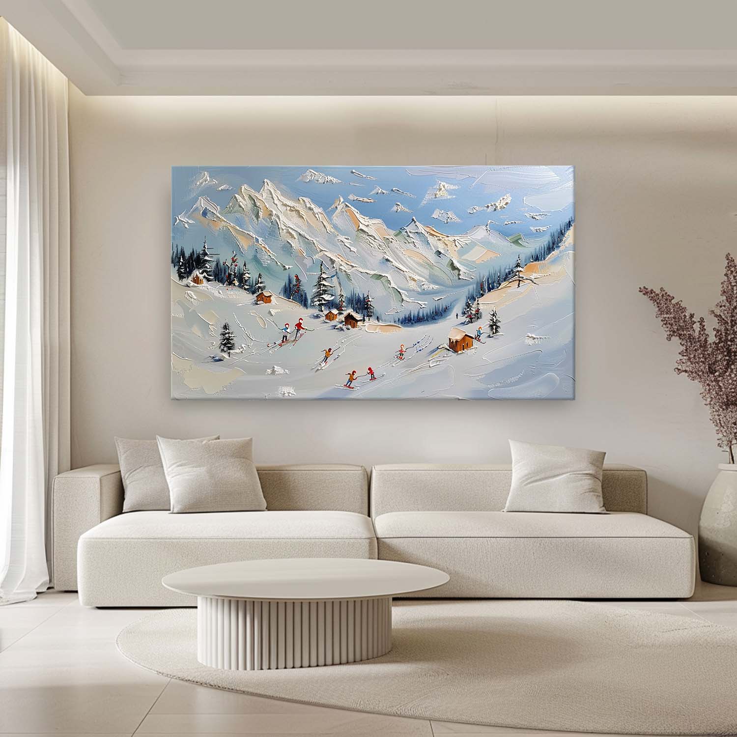 Plaster Art Texture Painting SG297 - Neutralighting