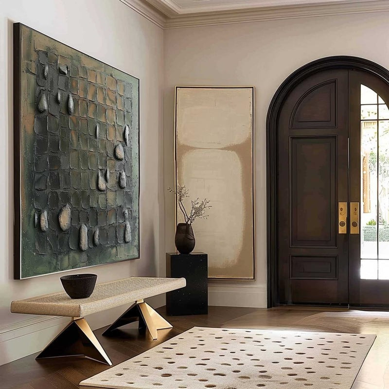 Wall Art Abstract Stone Texture Painting