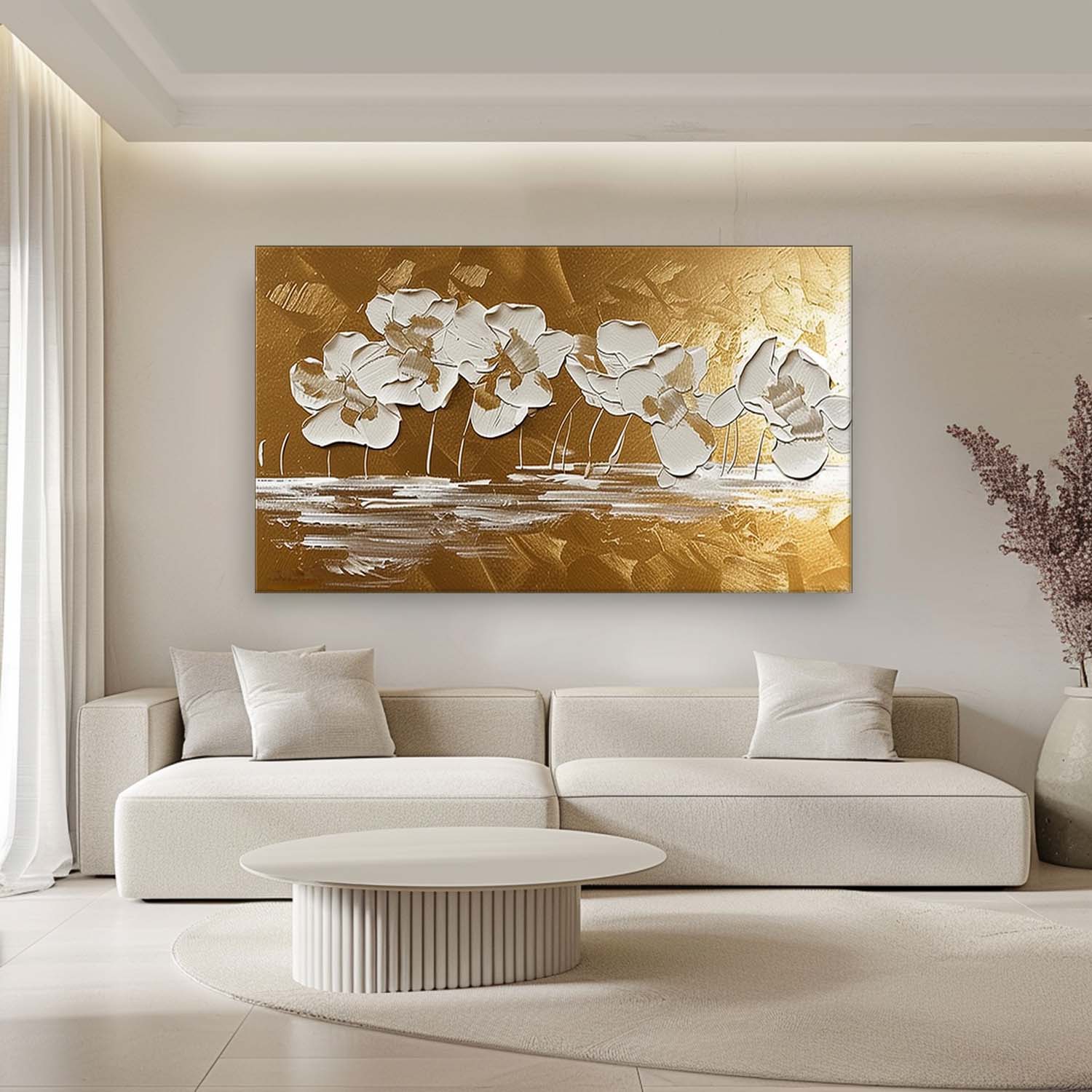 Plaster Art Texture Painting SG279 - Neutralighting