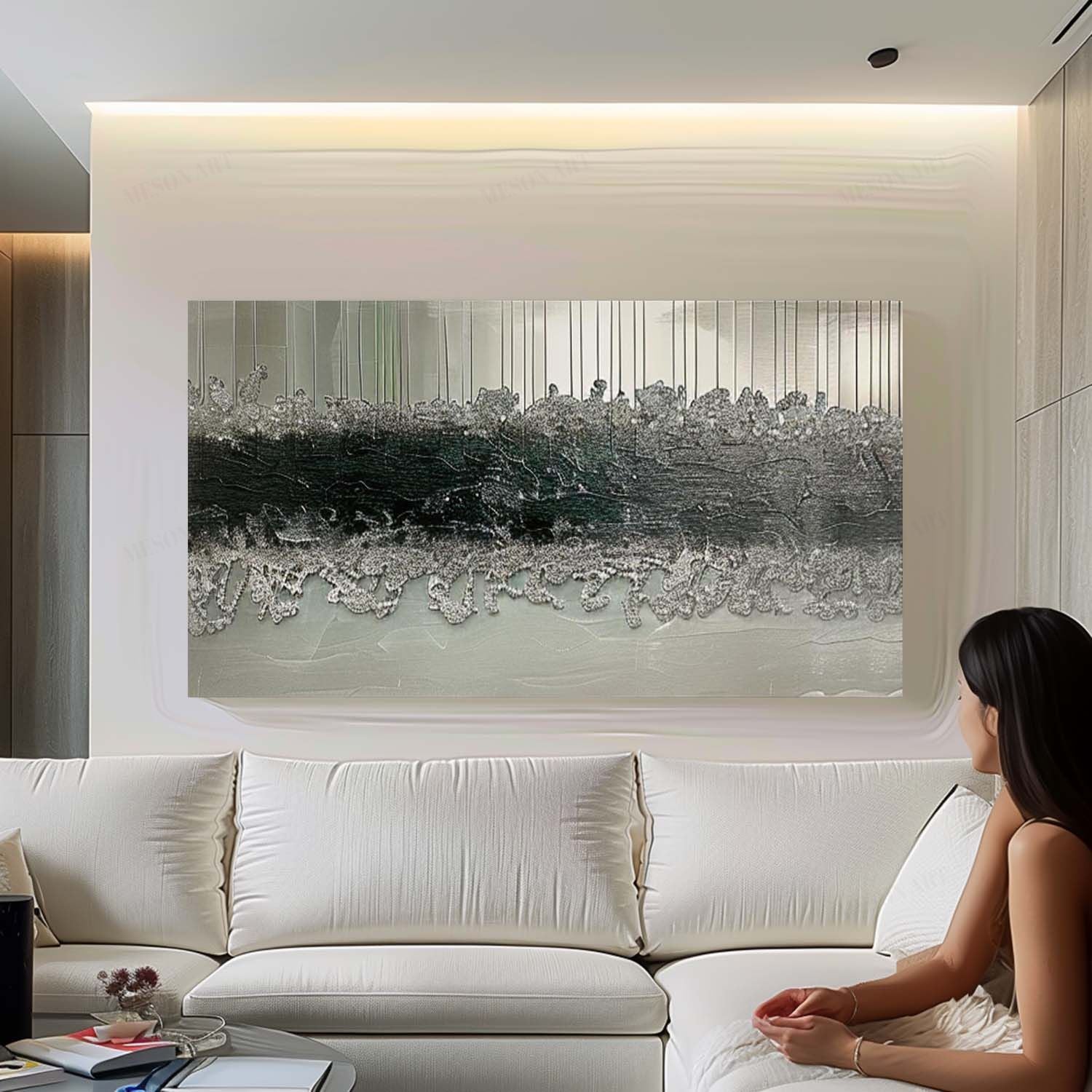 Plaster Art Texture Painting SG280 - Neutralighting