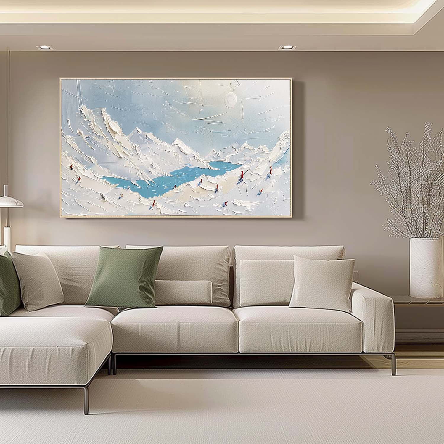 Plaster Art Texture Painting SG299 - Neutralighting