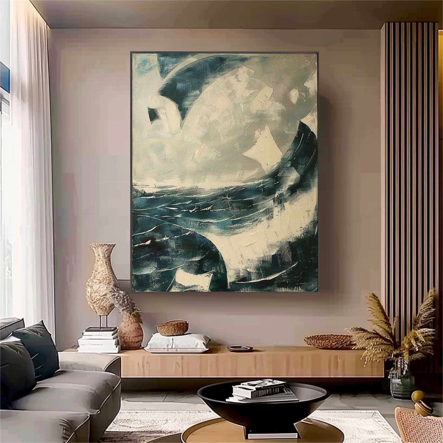 Plaster Art Texture Painting SG282 - Neutralighting