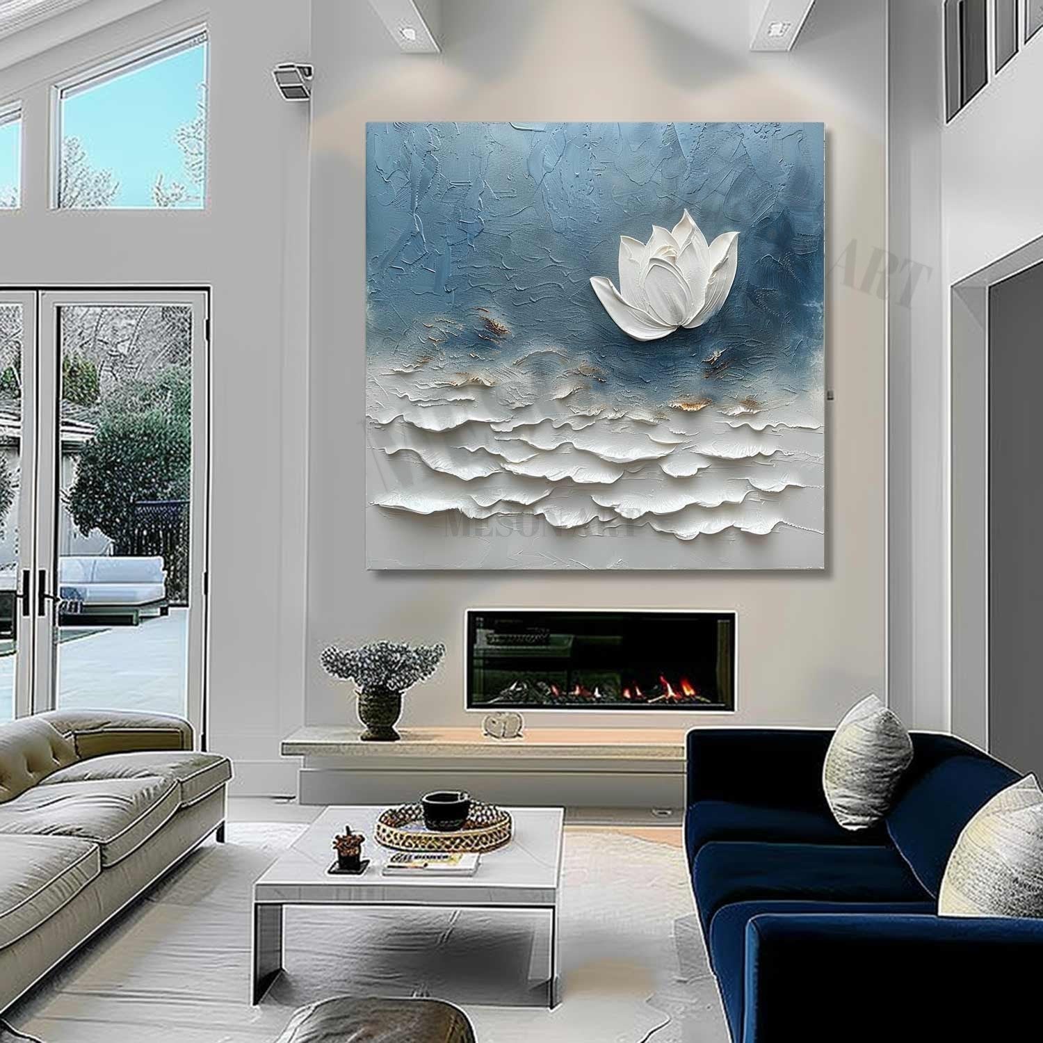 Plaster Art Texture Painting SG329 - Neutralighting