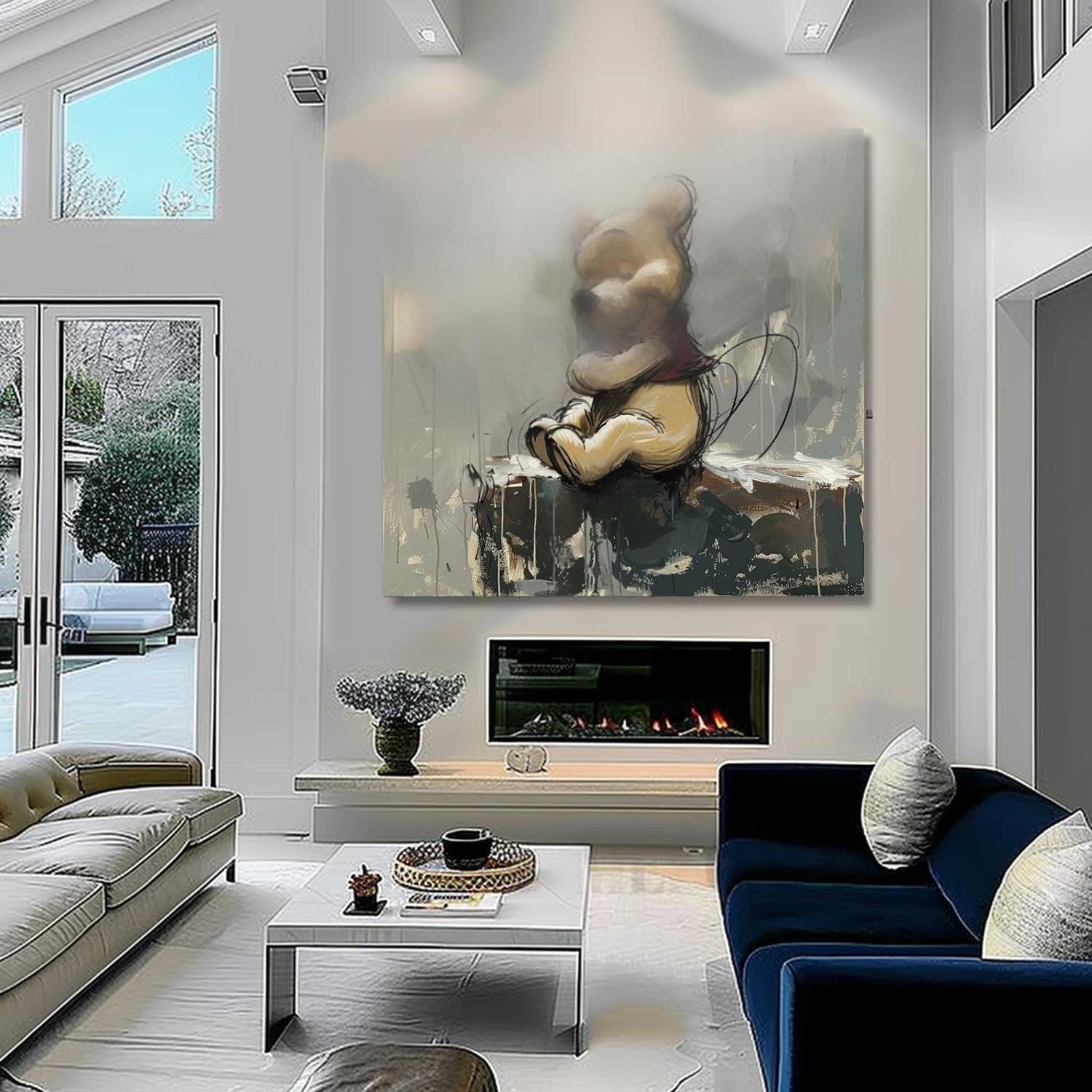 Wall Art Textured Whimsical Winnie Pop