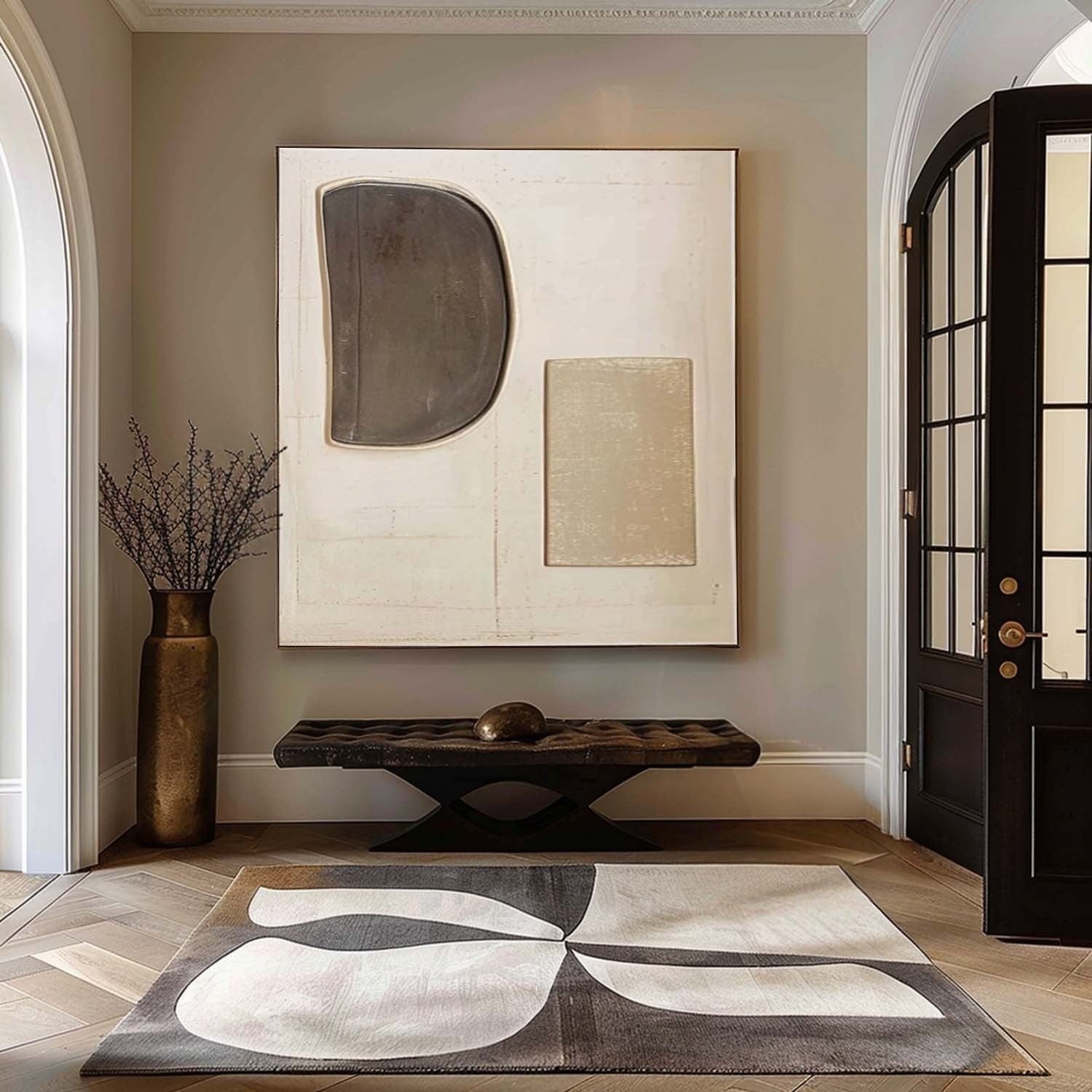 Wall Art Minimalist Geometric Relief