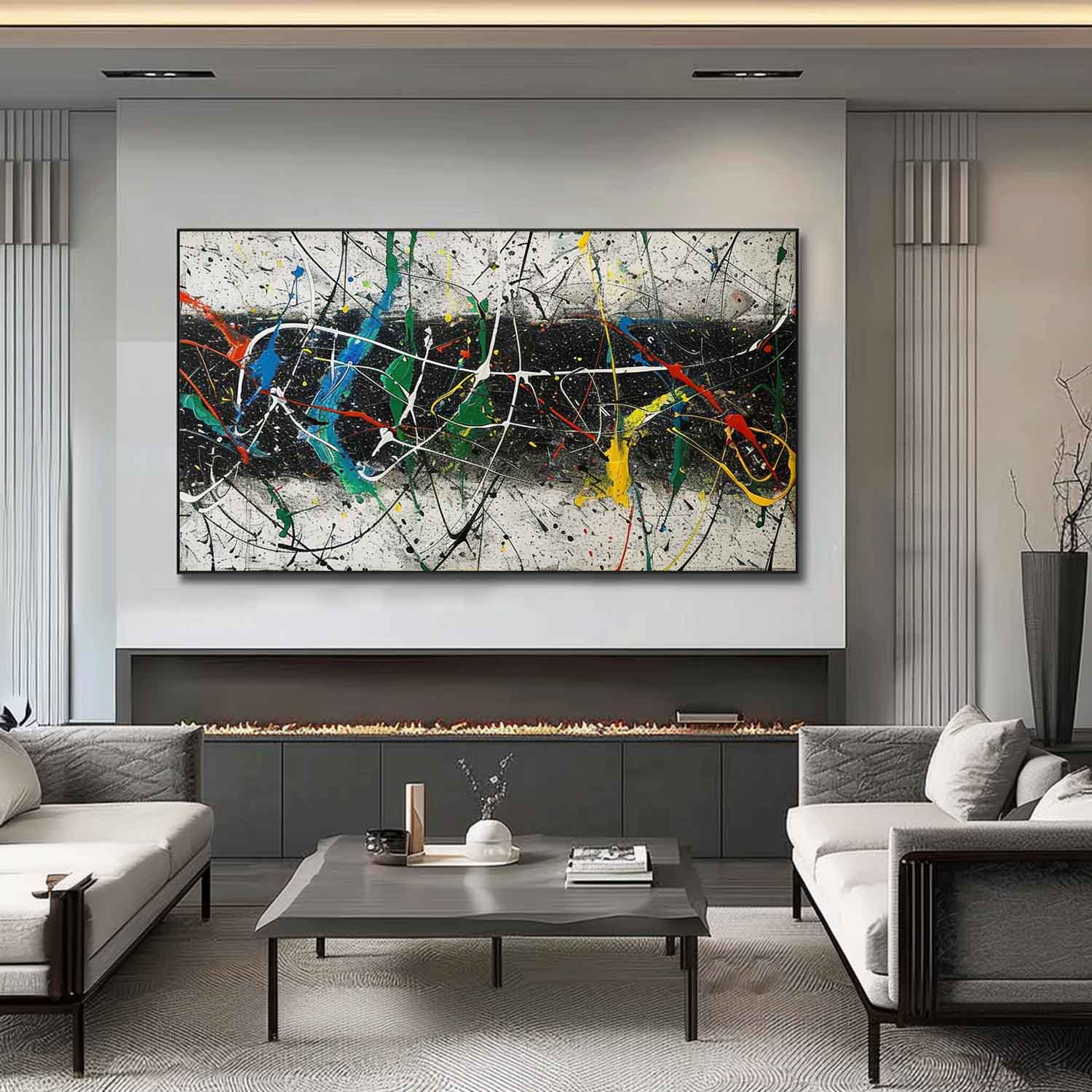 Abstract Expressionist Art AEA031 - Neutralighting