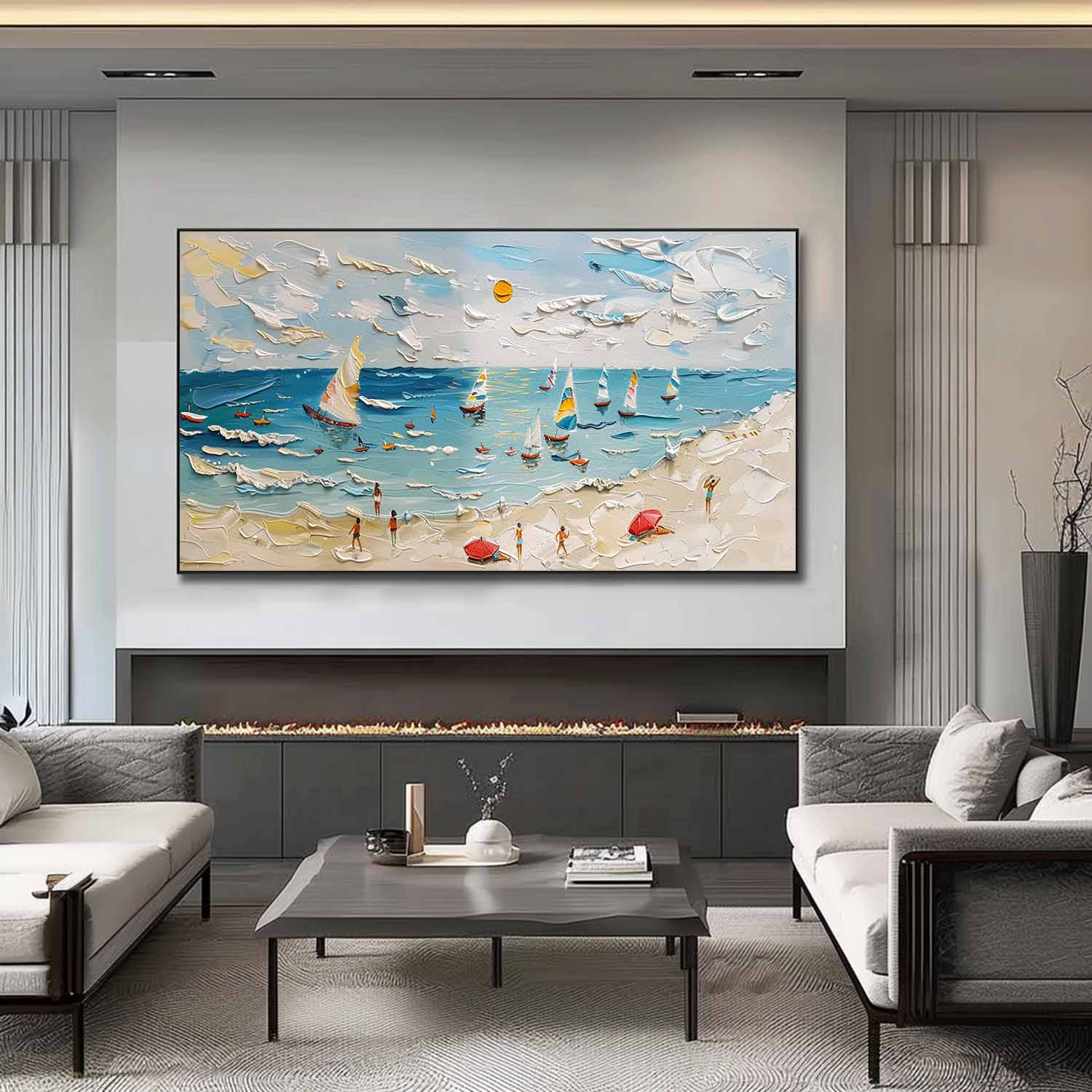 Plaster Art Texture Painting SG300 - Neutralighting
