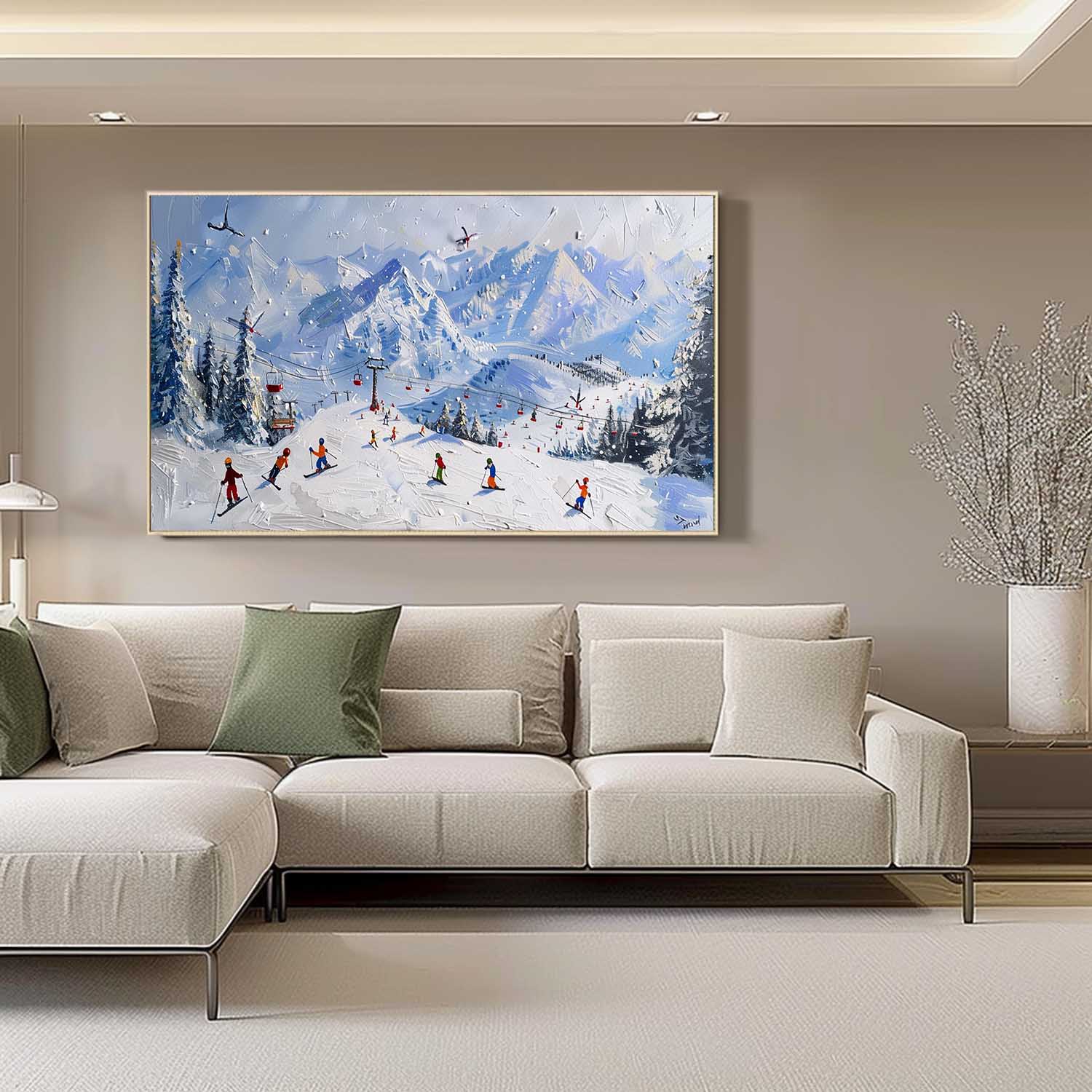 Plaster Art Texture Painting SG292 - Neutralighting