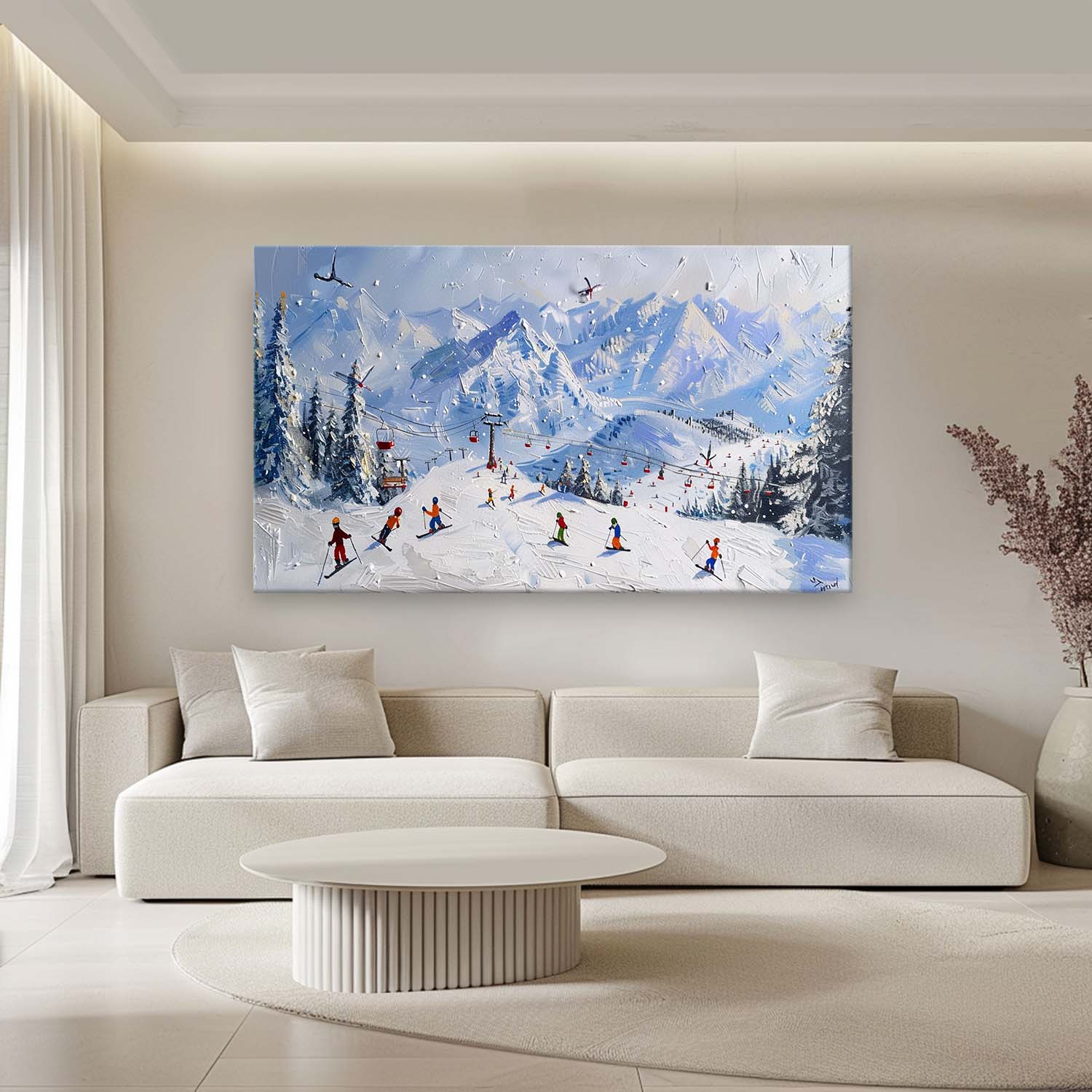 Plaster Art Texture Painting SG292 - Neutralighting