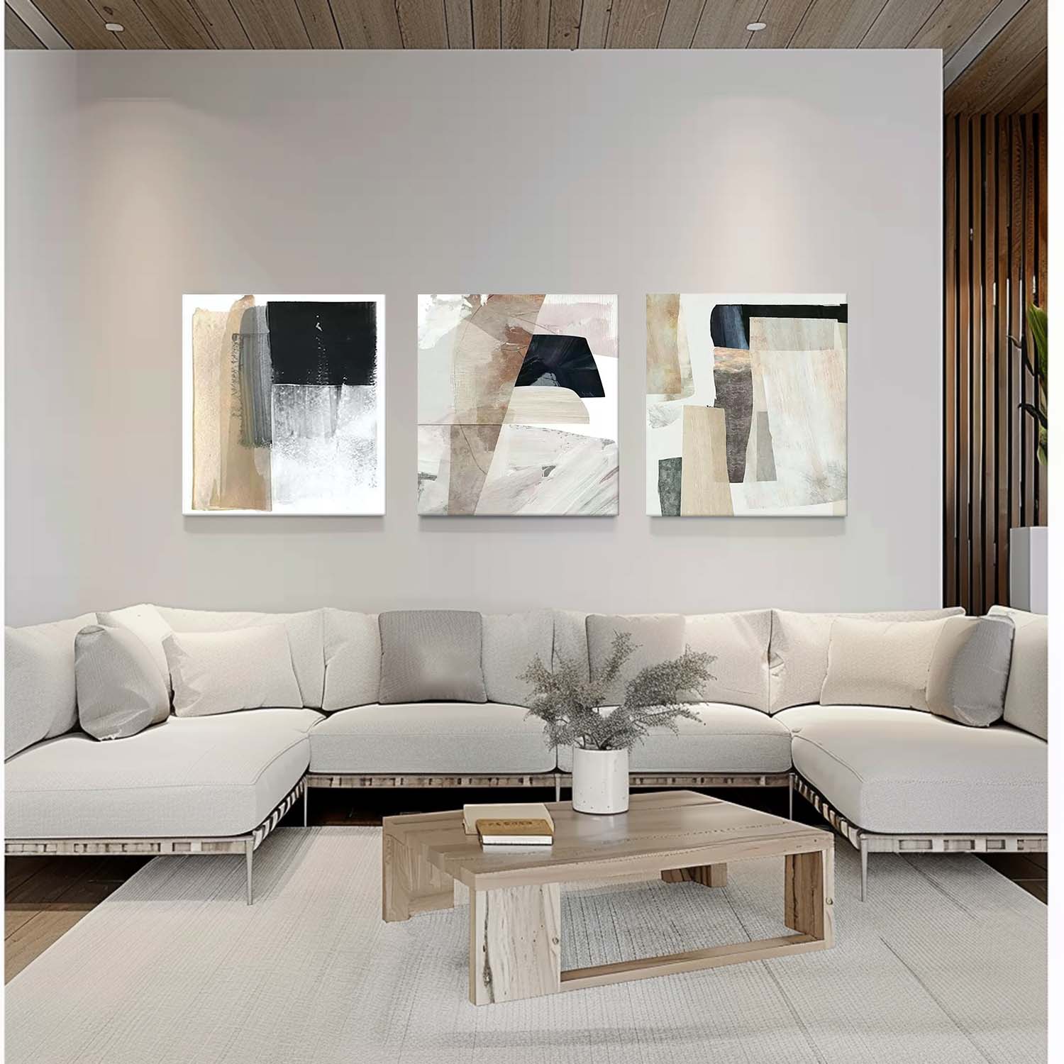 Abstract Painting Set Of 3 SP159 - Neutralighting