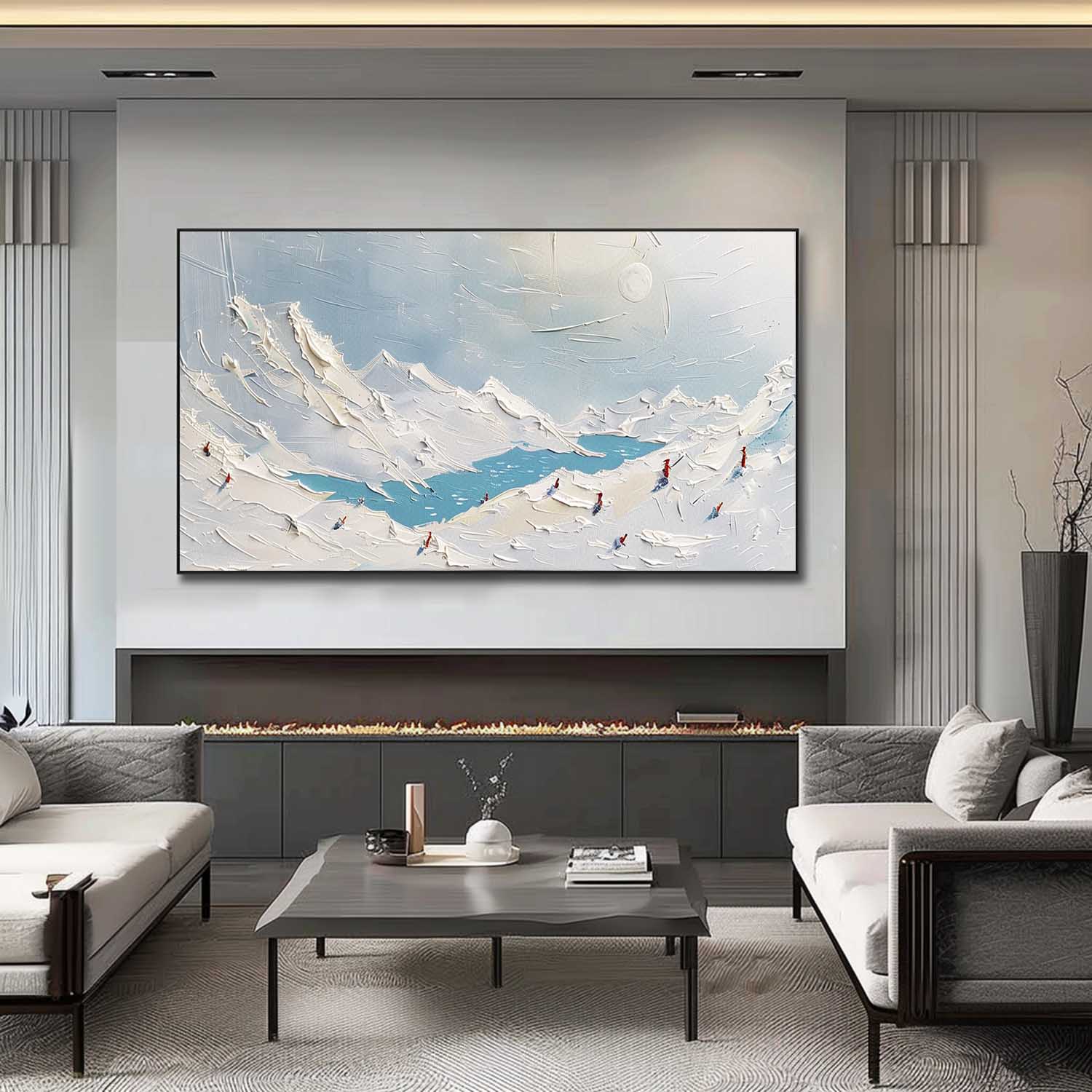 Plaster Art Texture Painting SG299 - Neutralighting