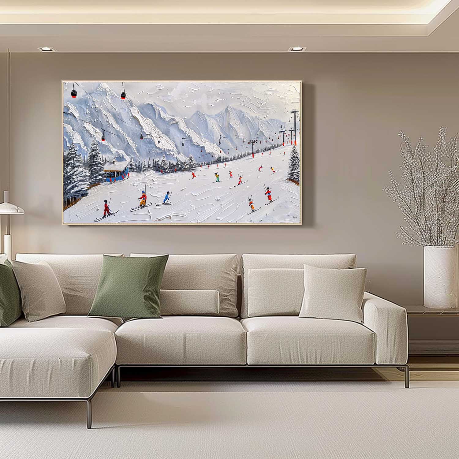 Plaster Art Texture Painting SG295 - Neutralighting