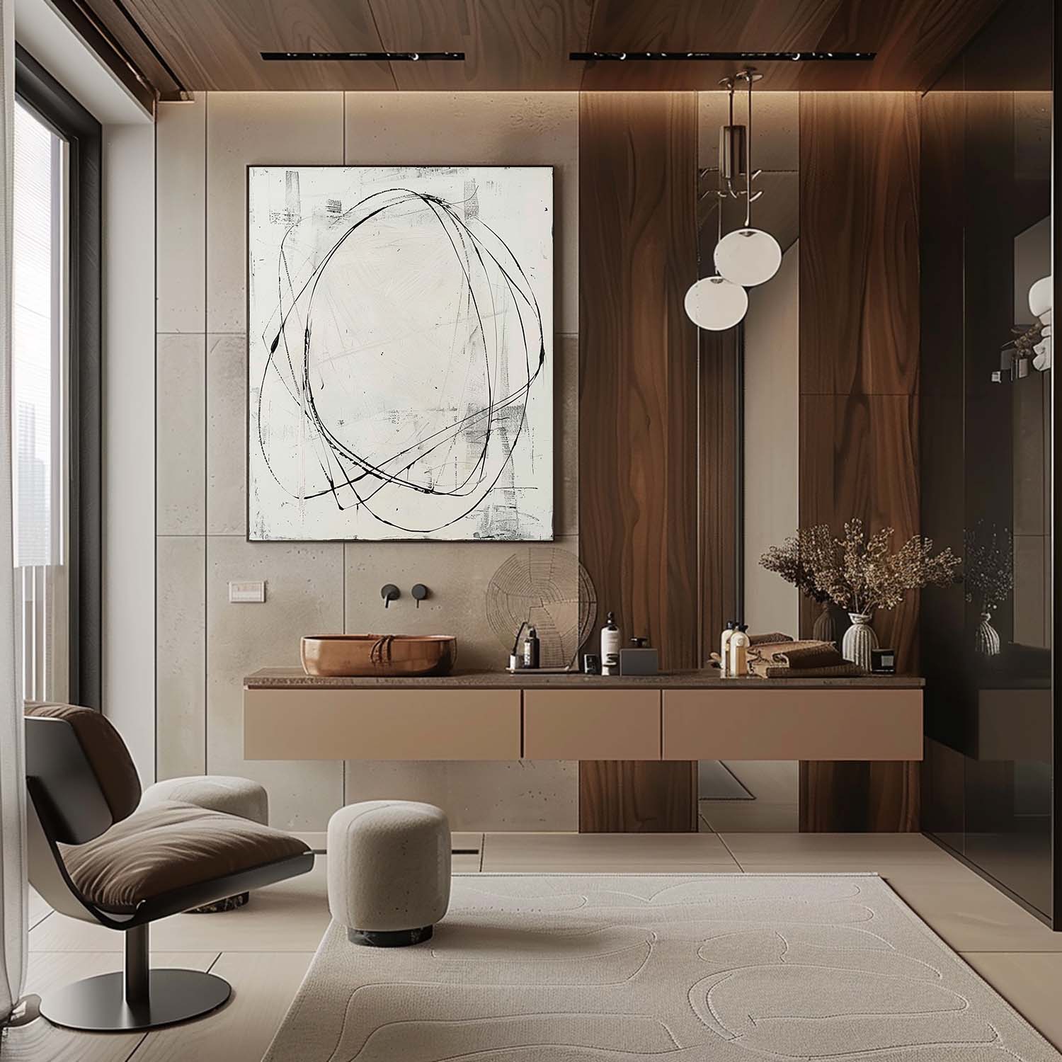 Contemporary Minimalist Art MA105 - Neutralighting