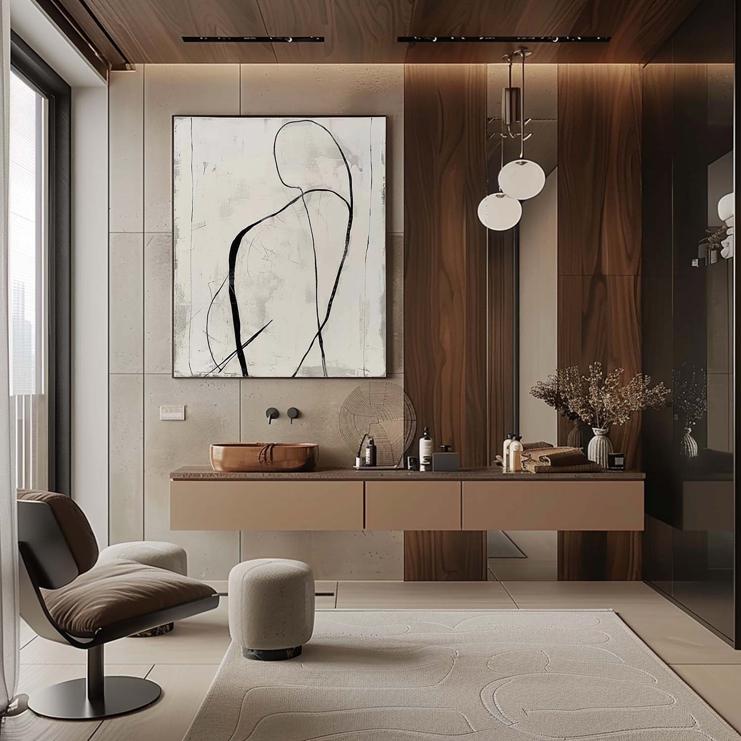 Contemporary Minimalist Art MA109 - Neutralighting