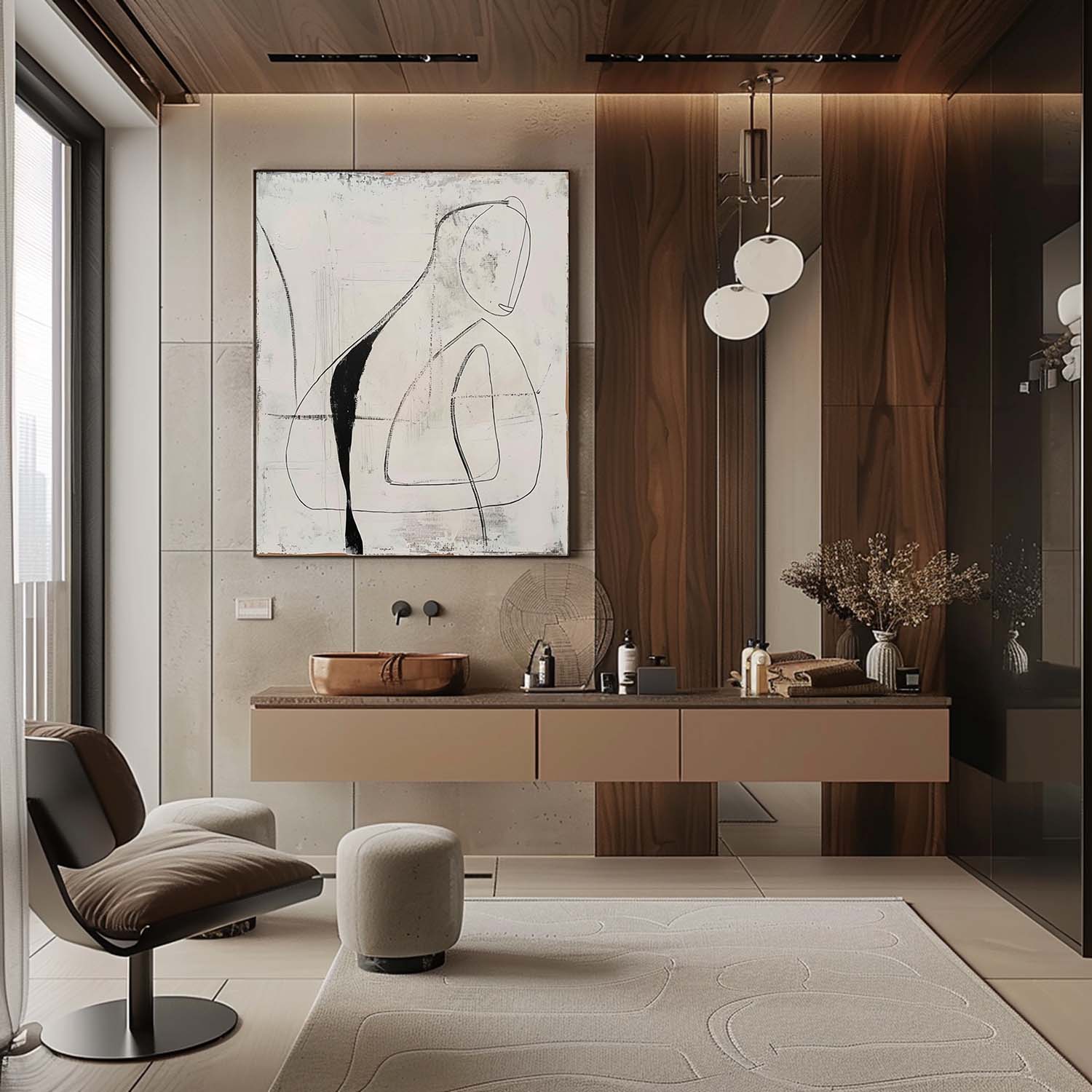 Contemporary Minimalist Art MA106 - Neutralighting
