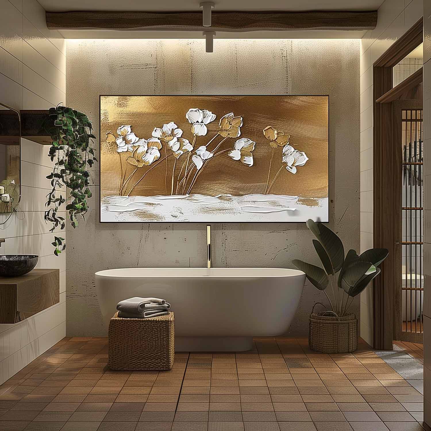 Plaster Art Texture Painting SG278 - Neutralighting