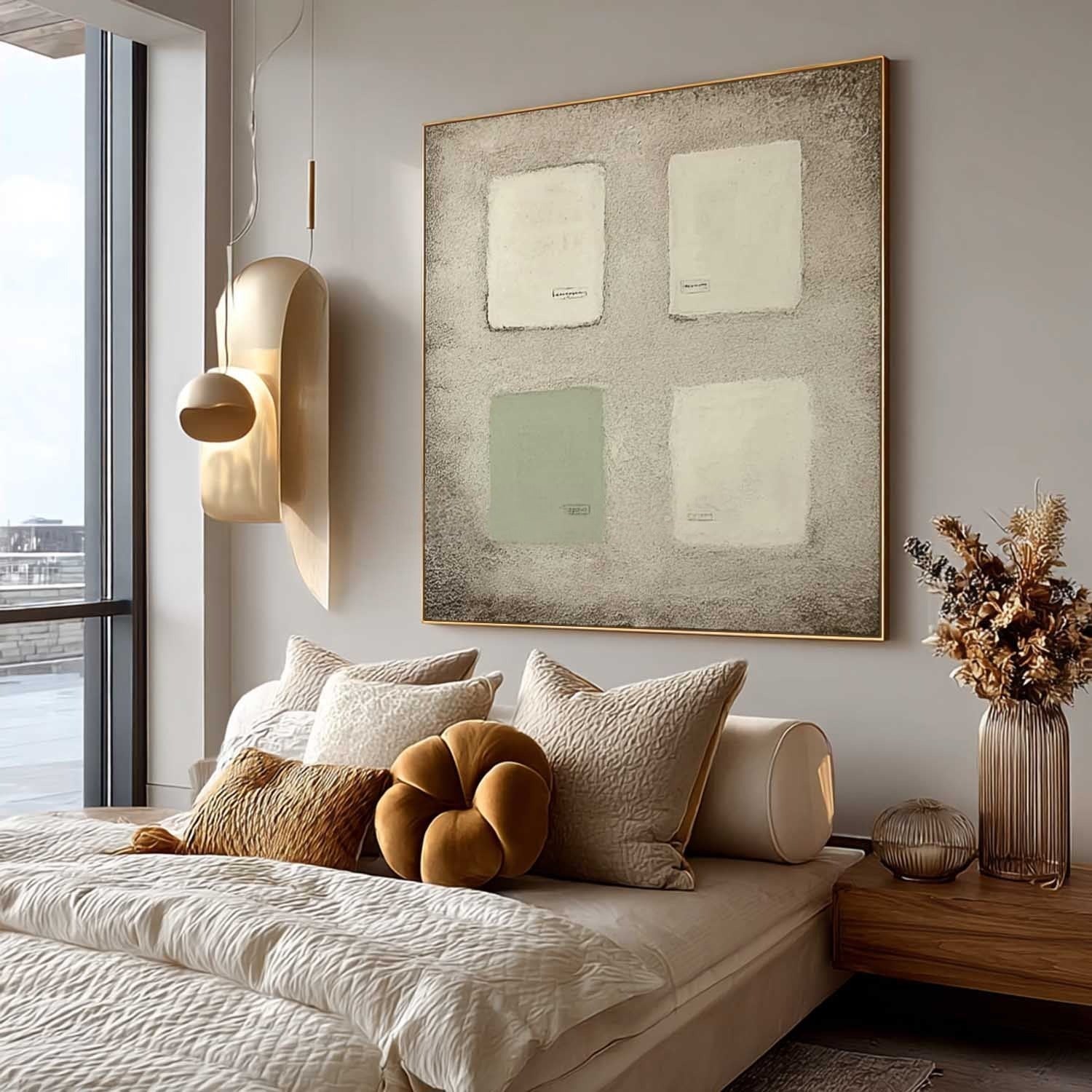 Minimalist Color Block Texture Painting