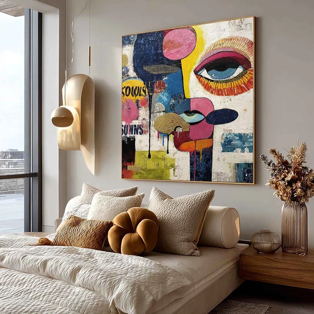 Wall Art Pop Art Textured Fragmented