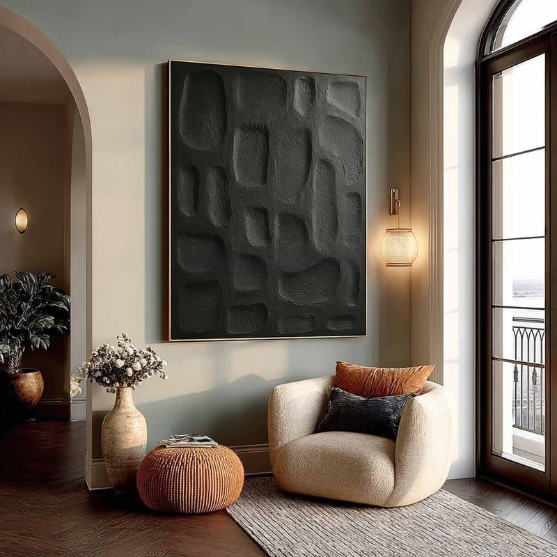 Wall Art Abstract Stone Texture Painting