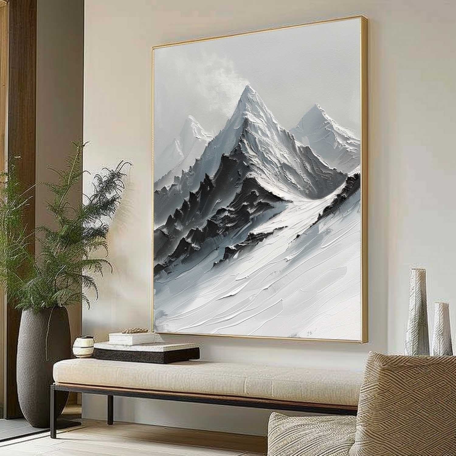Wall Art Majestic Snow Capped Mountain