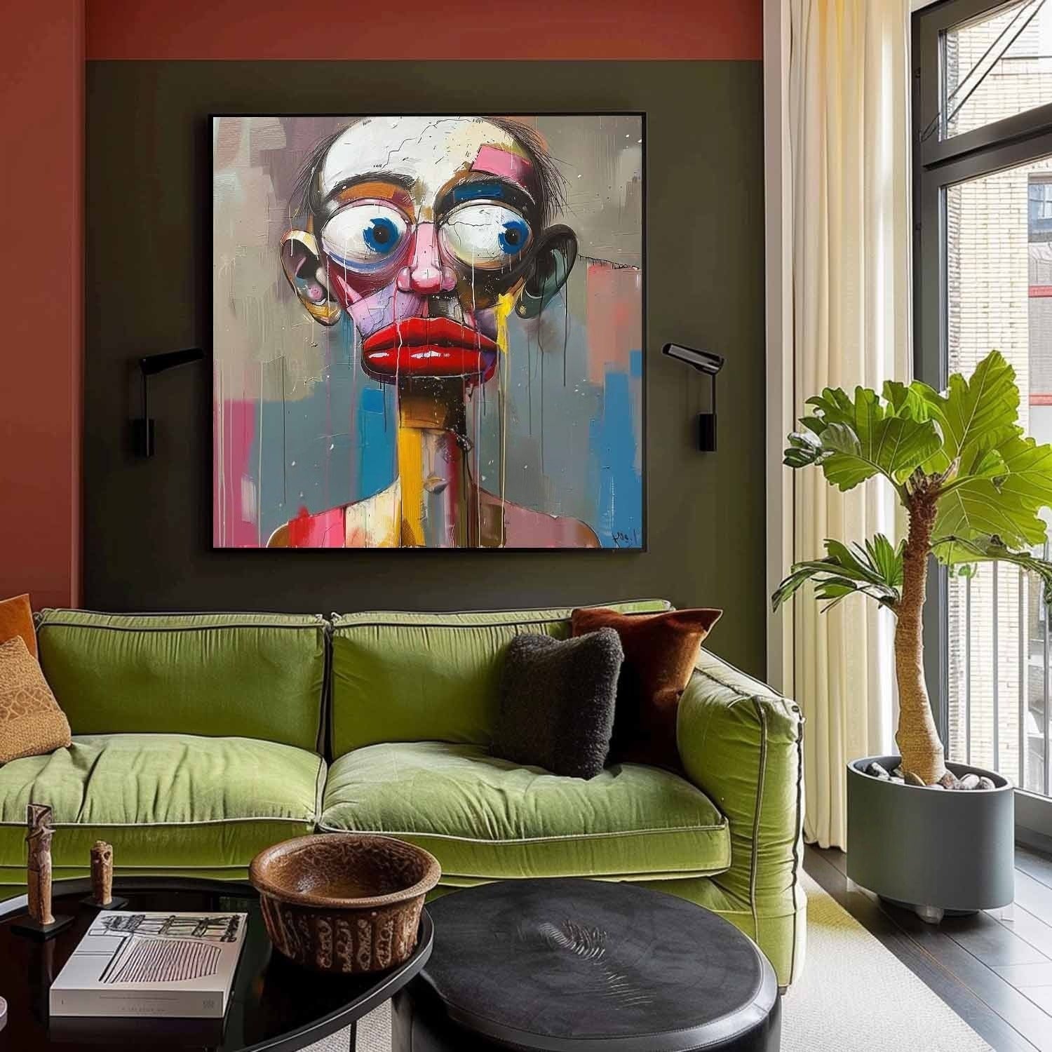Wall Art Square Abstract Expressionist