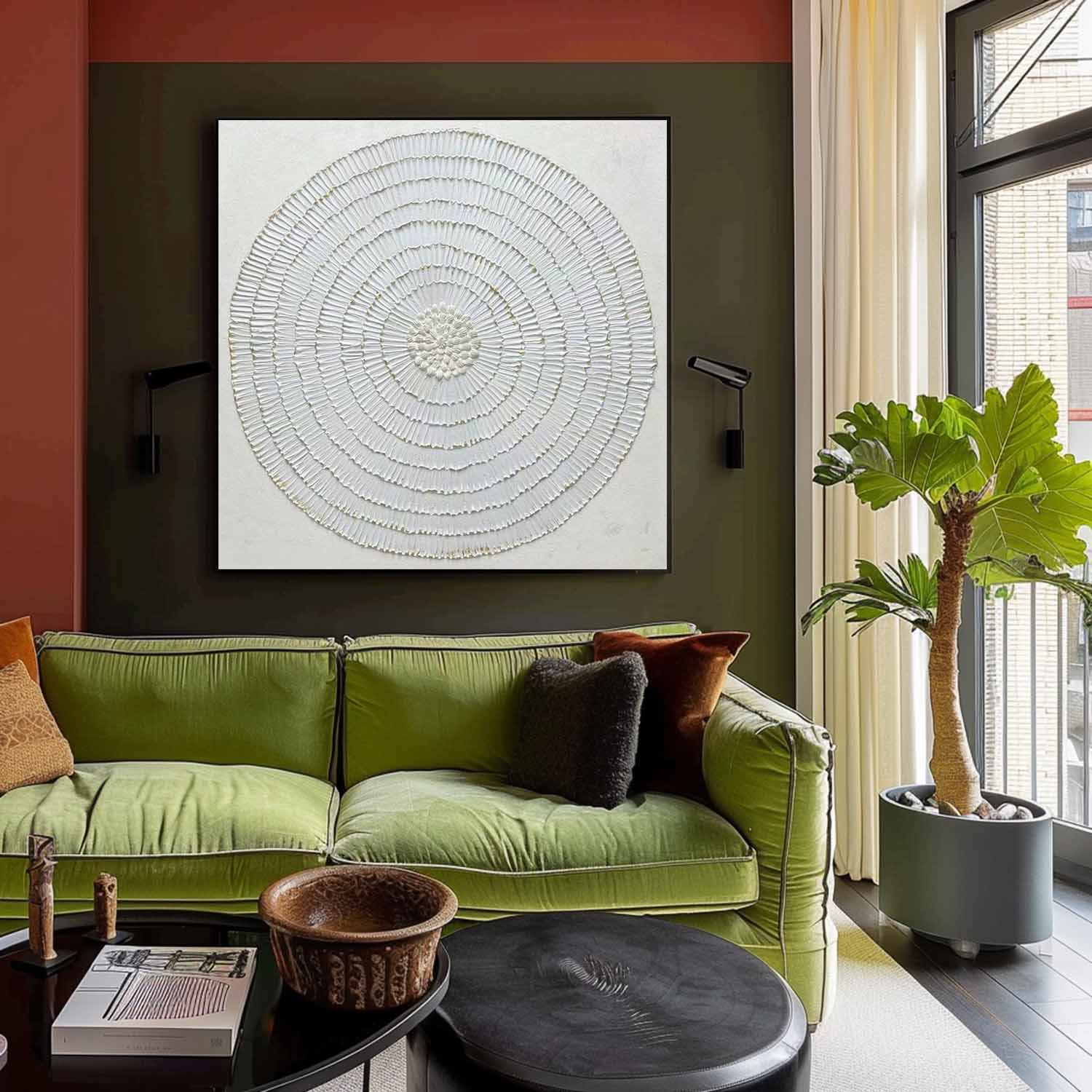 Plaster Art Texture Painting SG362 - Neutralighting