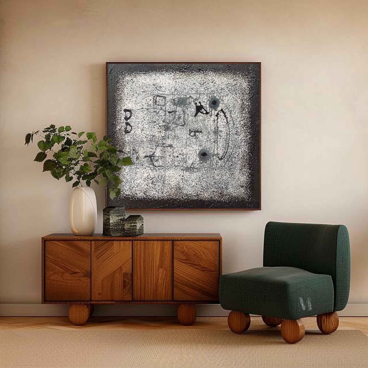 Wall art Minimalist Monochrome Line Wabi-Sabi