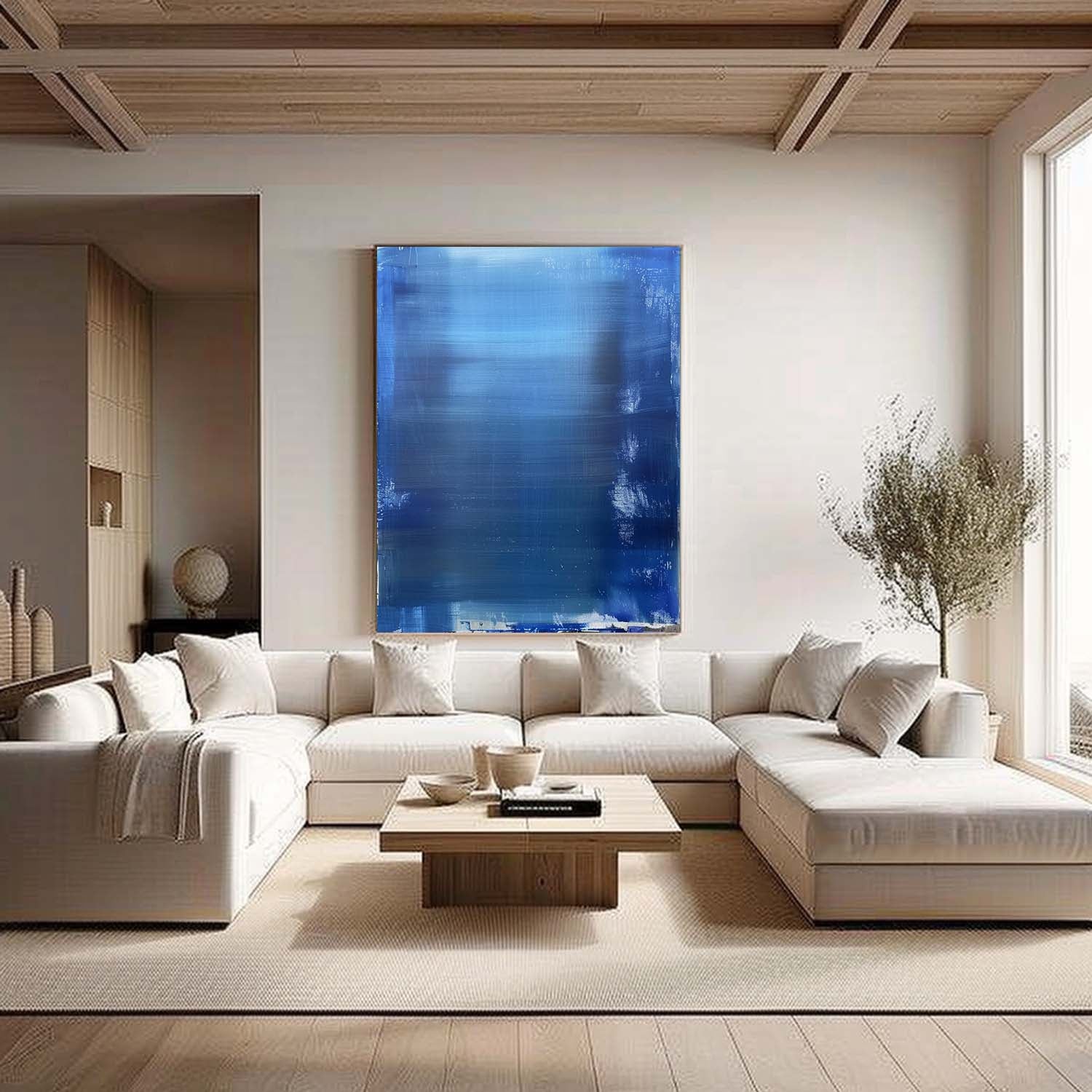 Wall Art Blue Transition Ethereal Abstract