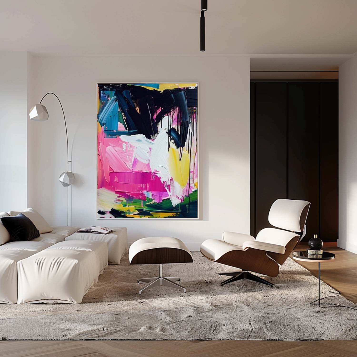 Vibrant Abstract Expressionist Impasto Painting