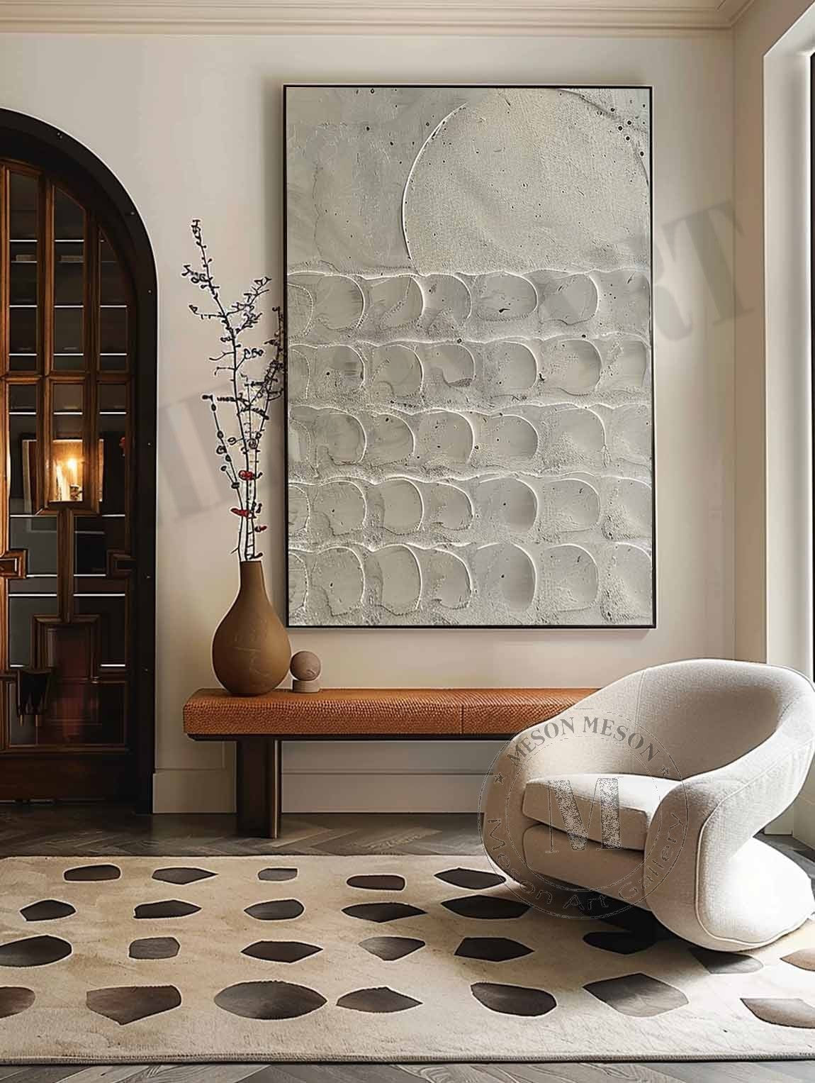 Plaster Art Texture Painting SG345 - Neutralighting