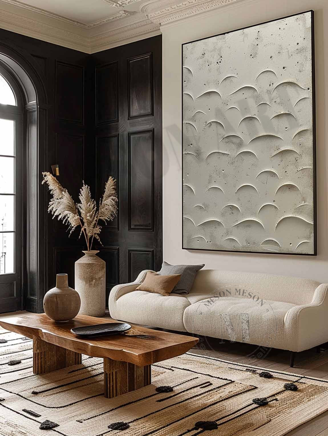 Plaster Art Texture Painting SG346 - Neutralighting