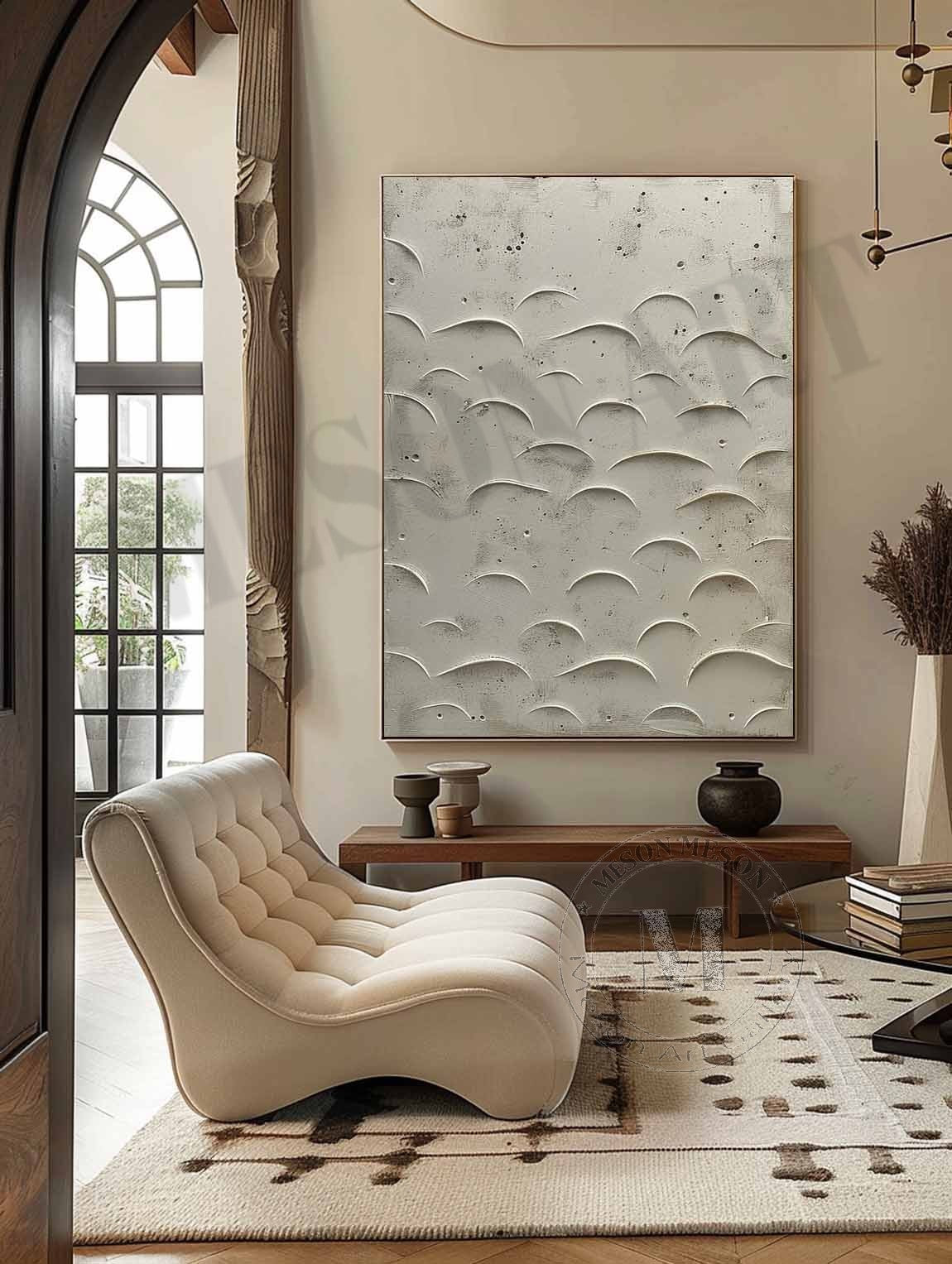Plaster Art Texture Painting SG346 - Neutralighting