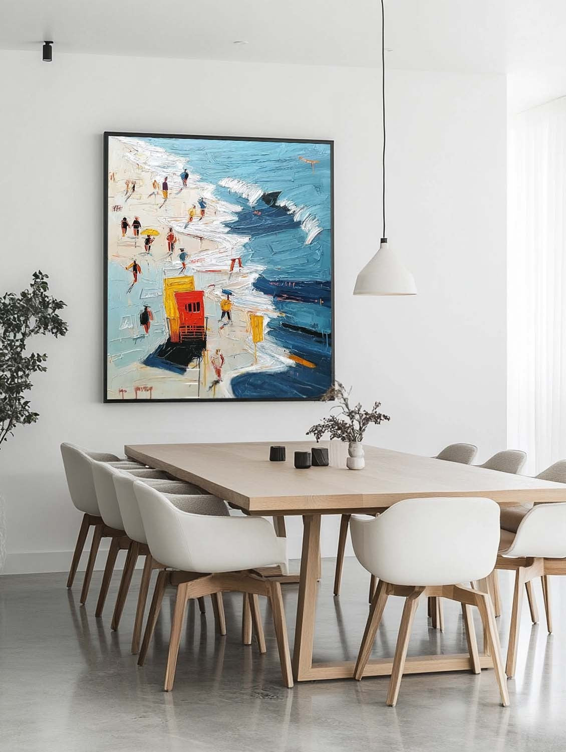 Wall Art Sunny Textured Beach Umbrella