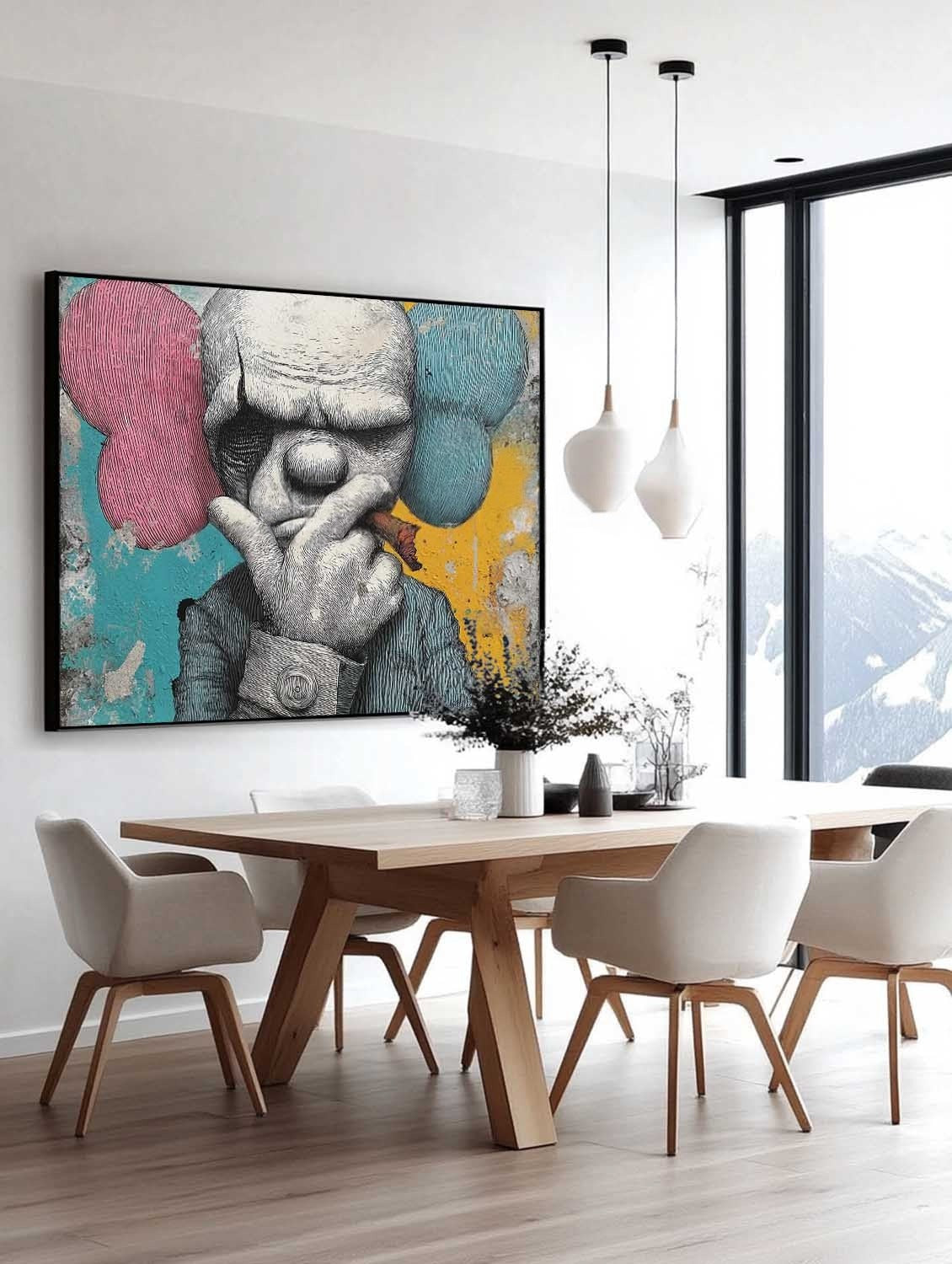 Kaws Style Gangster Pop Art Painting
