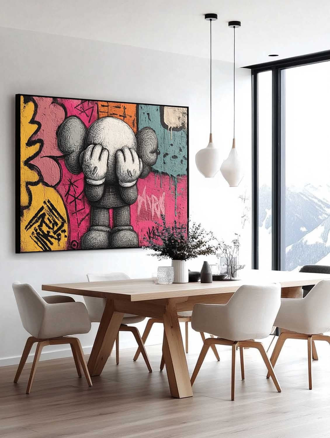 Wall Art Pop Graffiti Playful Energetic Cartoon