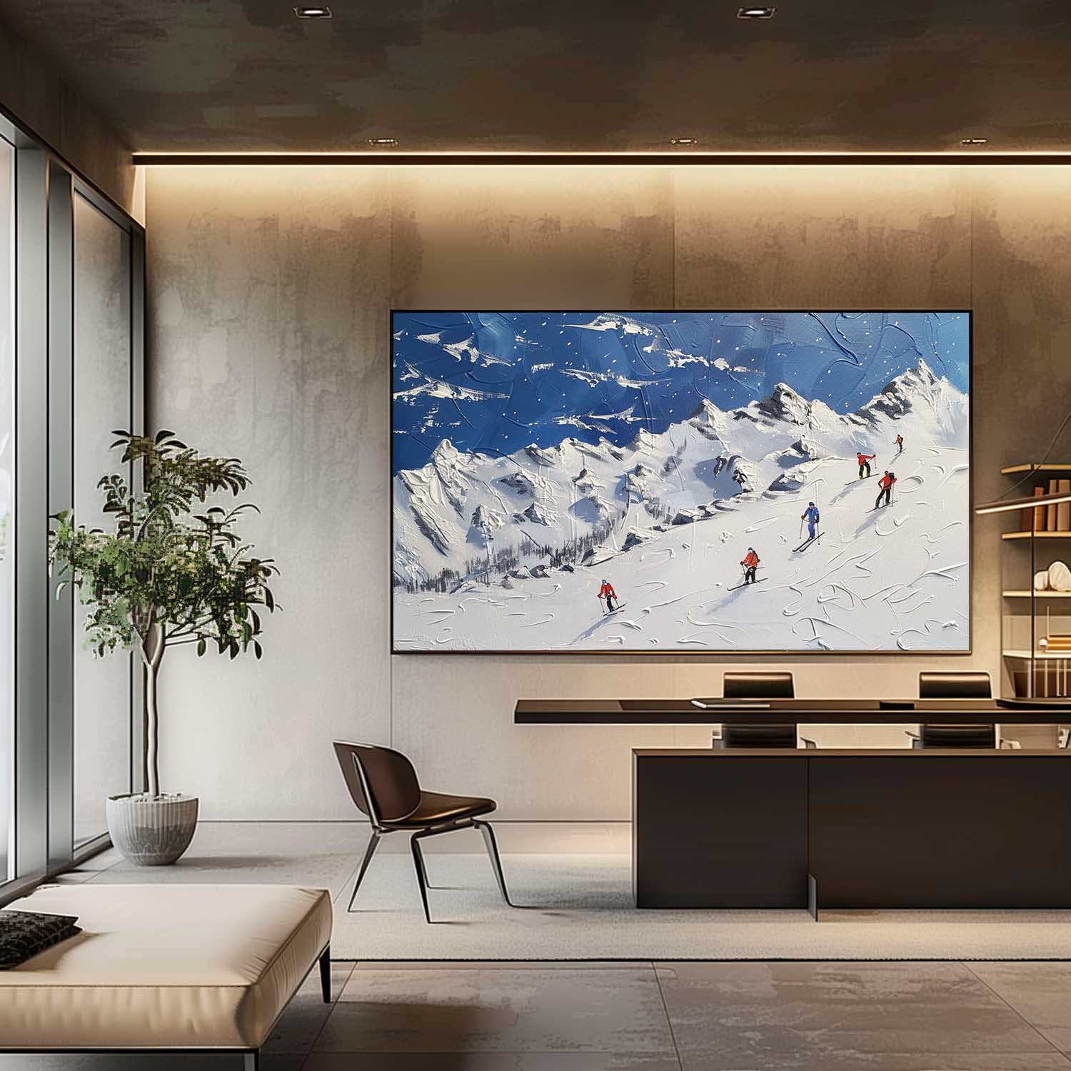 Plaster Art Texture Painting SG294 - Neutralighting