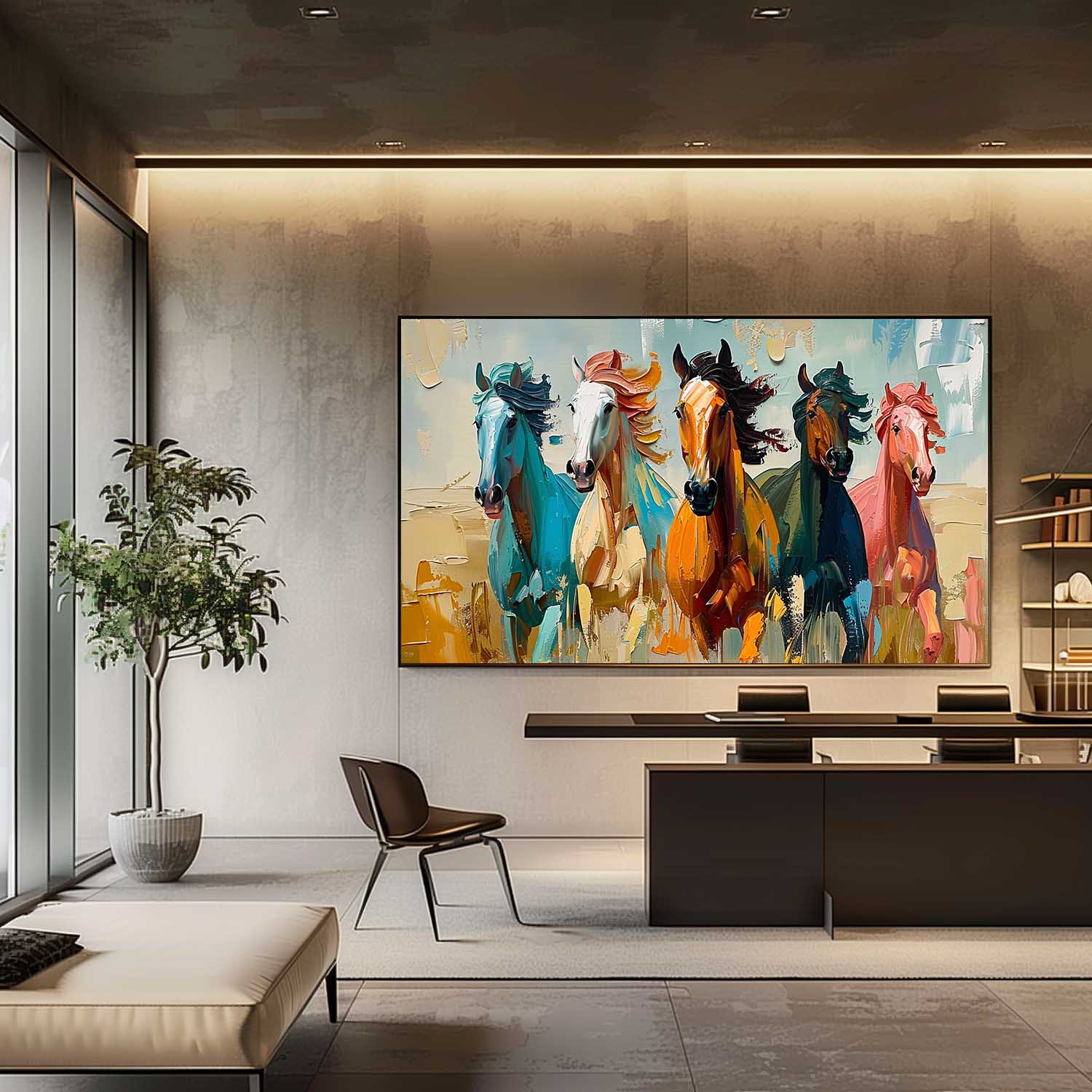 Contemporary Horse Art HA008 - Neutralighting