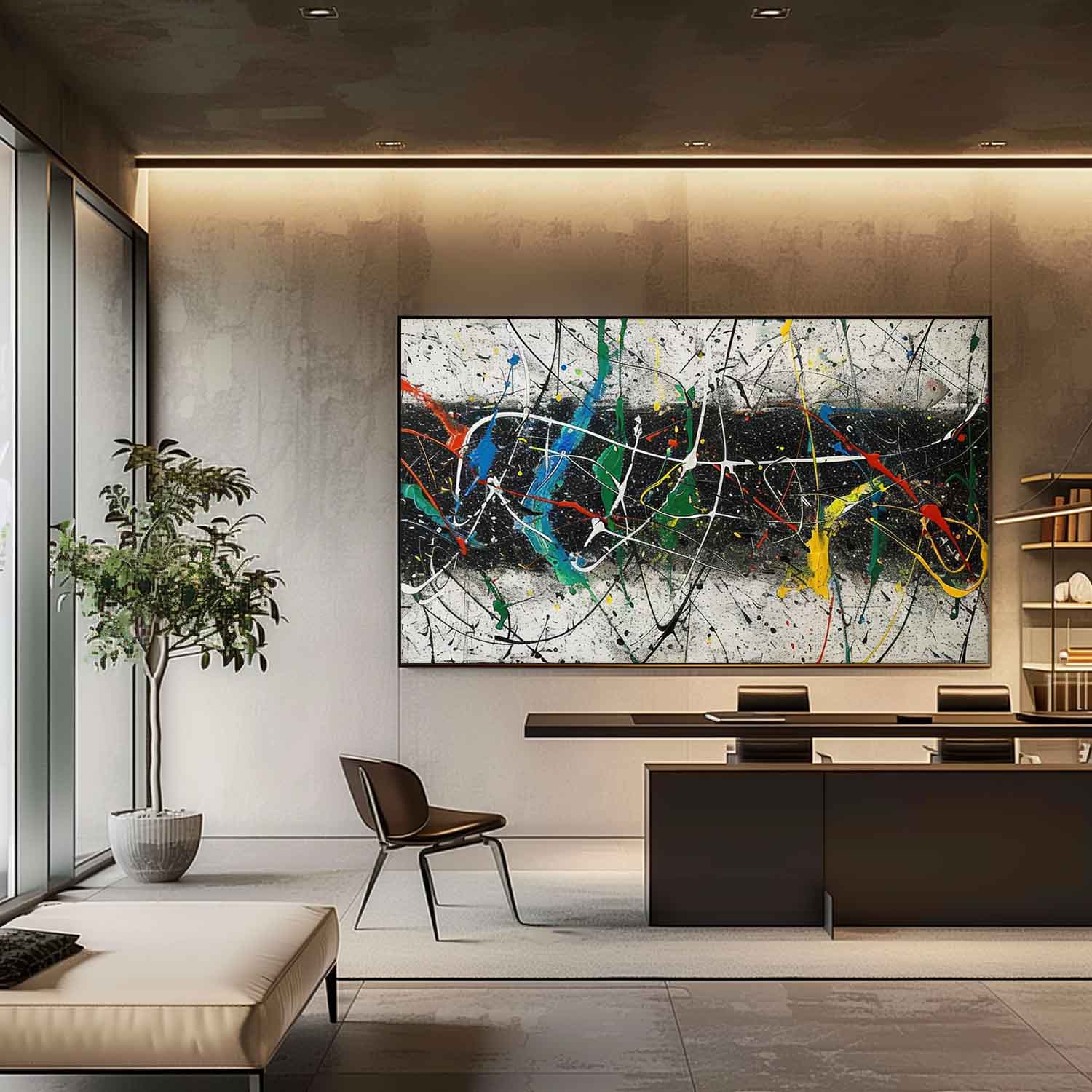 Abstract Expressionist Art AEA031 - Neutralighting