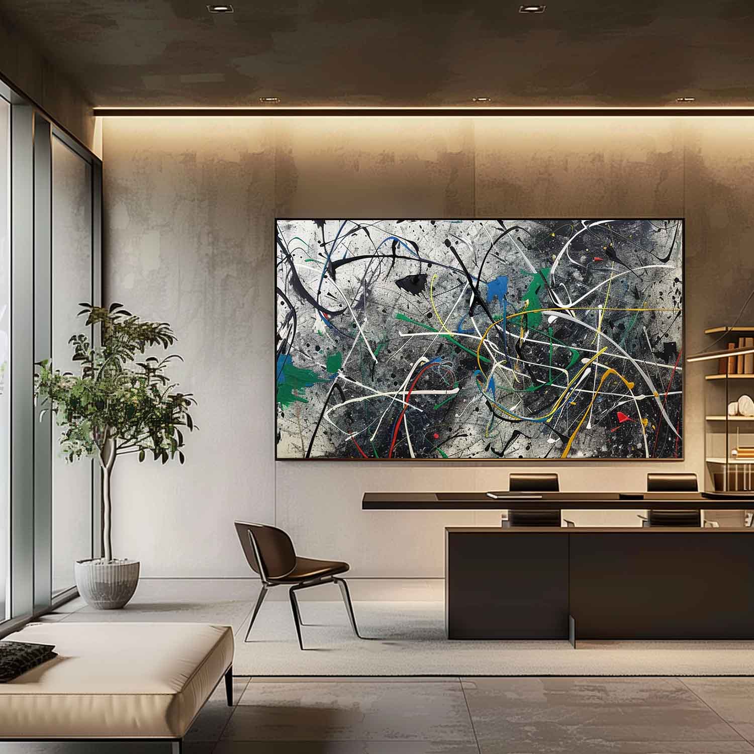 Abstract Expressionist Art AEA028 - Neutralighting