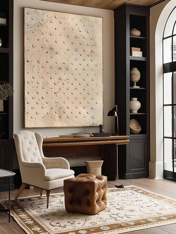 Wall Art Abstract Dot Texture Painting