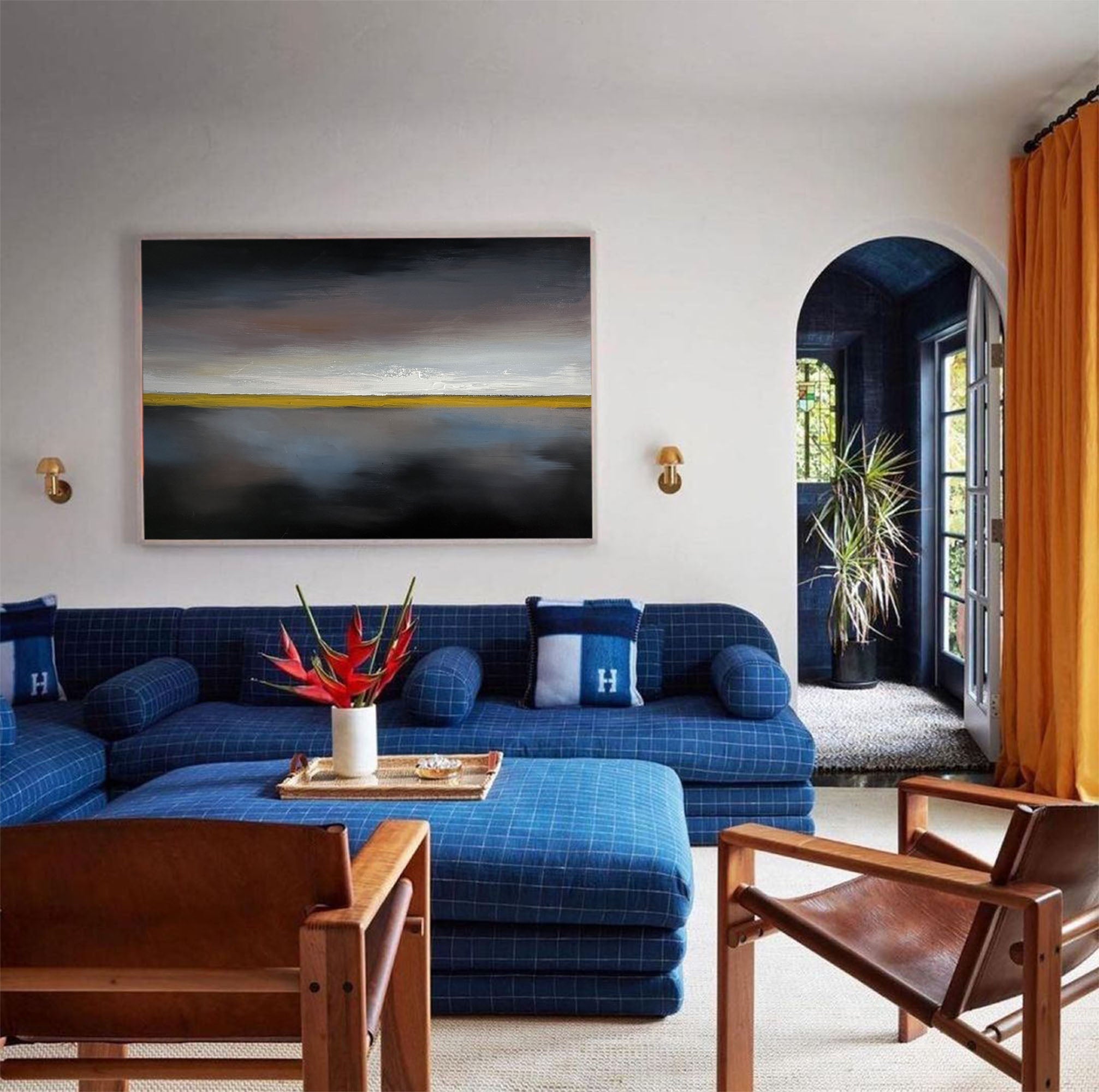 Black Abstract Painting ABAH82 - Neutralighting