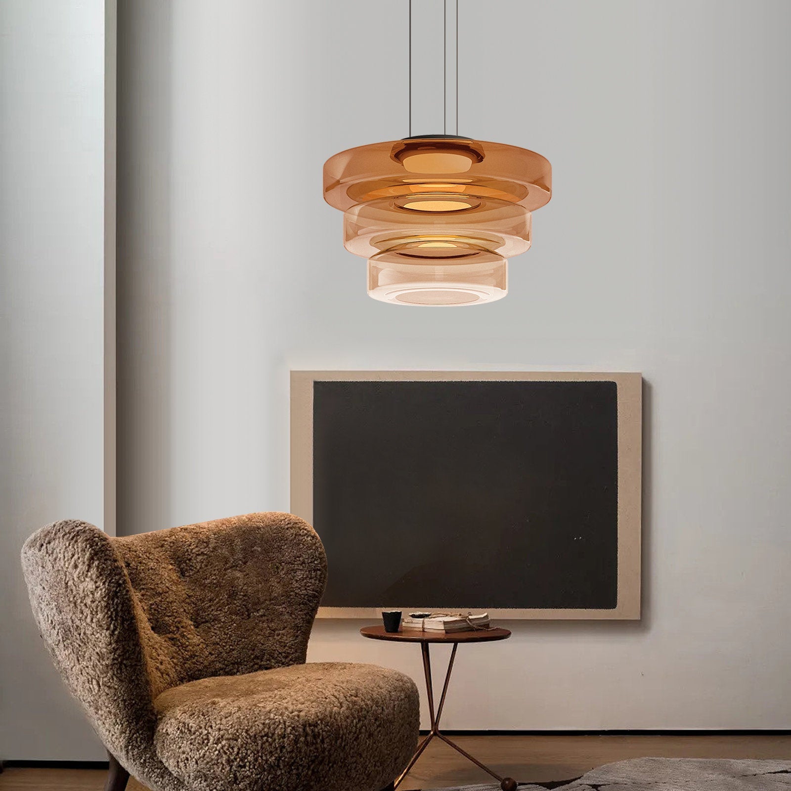 Jojo Glass Pendant Light Multi-tiered Structure - Neutralighting