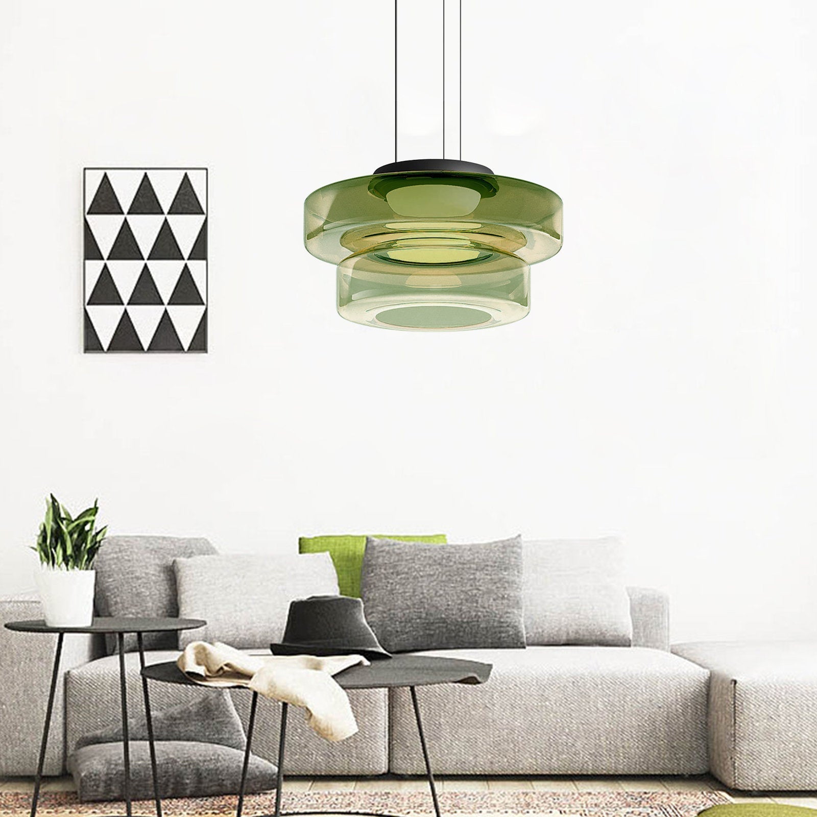 Jojo Glass Pendant Light Multi-tiered Structure - Neutralighting