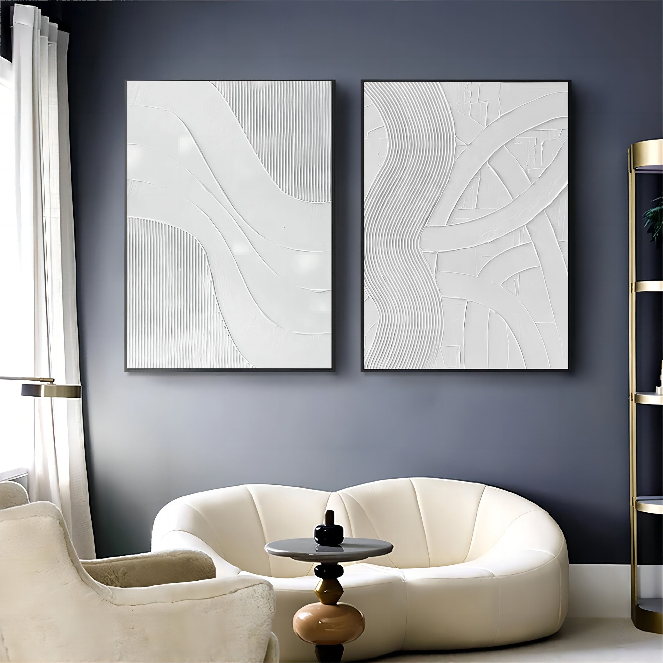 Abstract Painting Set Of 2 SP044 - Neutralighting