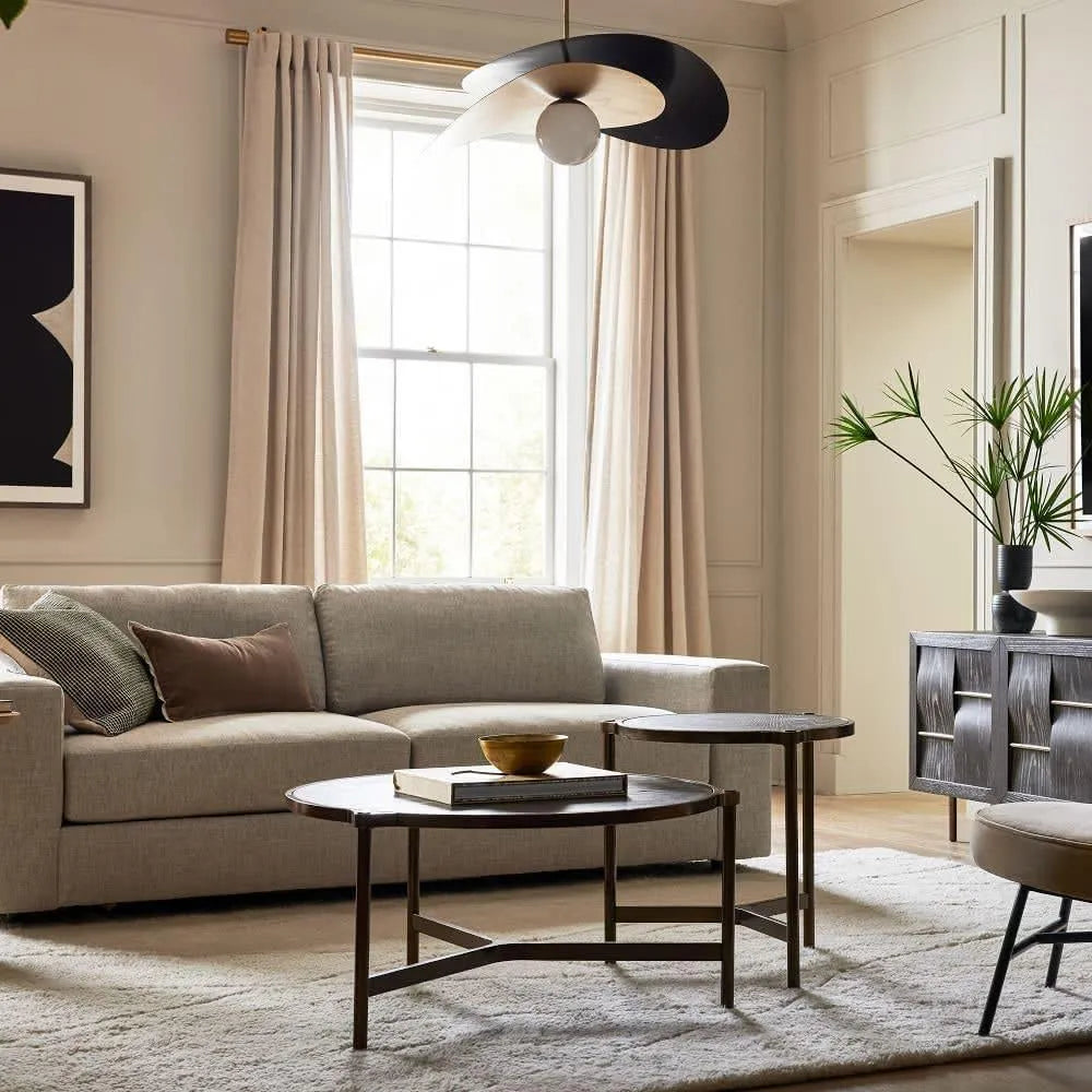 Arisha Decorative Geometric Metal Pendant Light, Black/Gold - Neutralighting