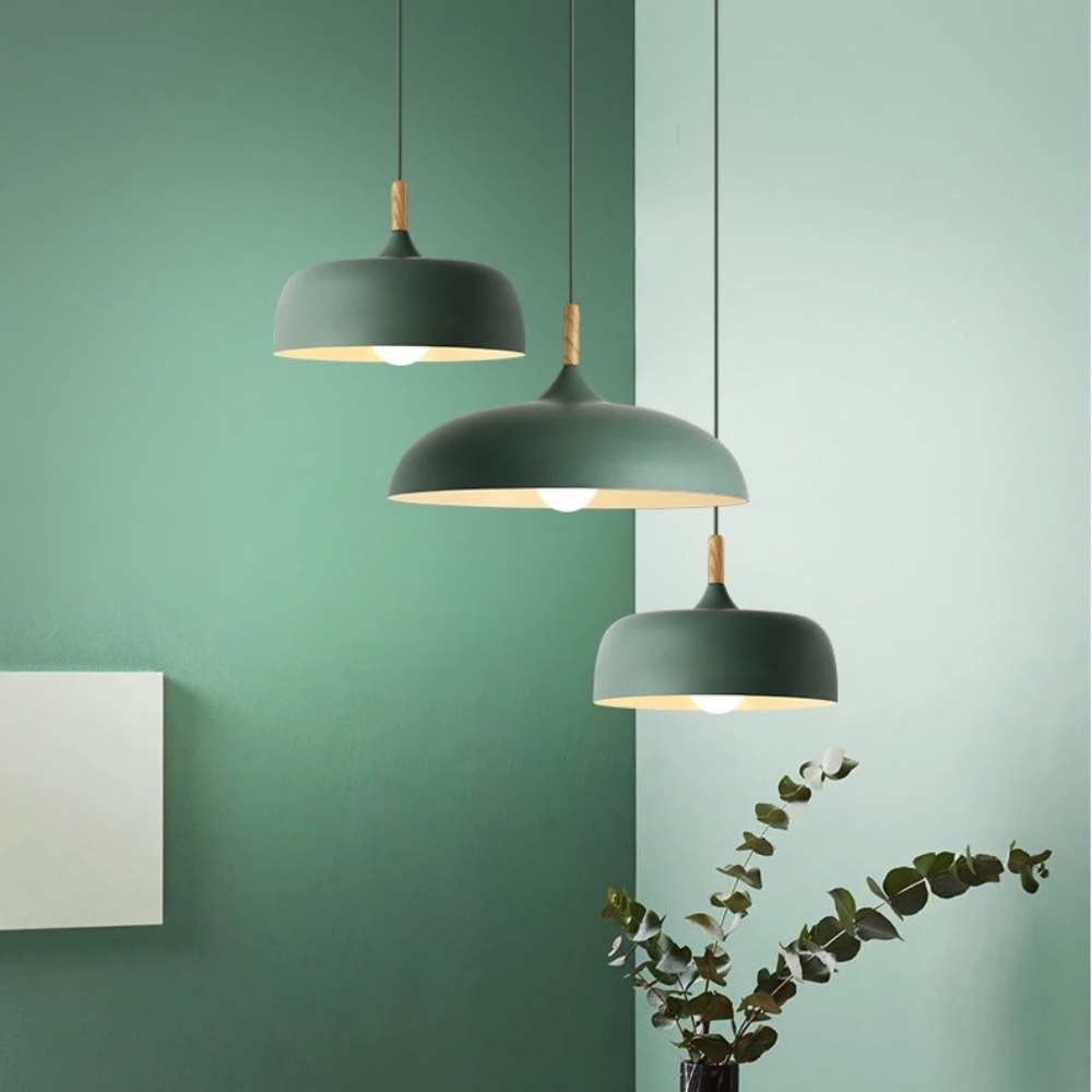 Aria Modern Pendant Light Dome Macaron Dining Room - Neutralighting