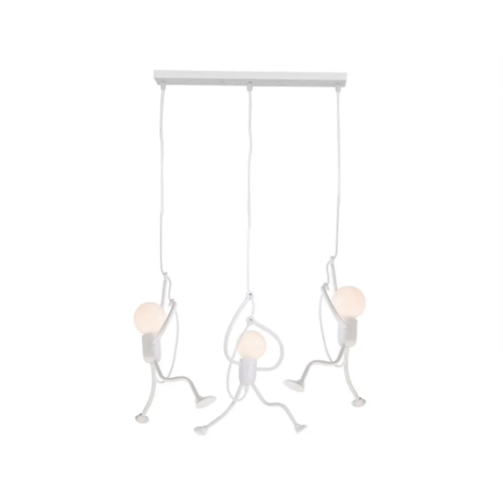 Miro Retro Modern Iron Man Pendant Light, Black - Neutralighting