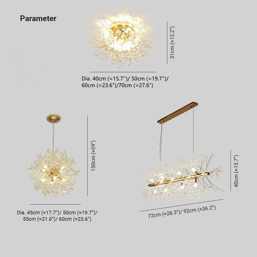 Kalia Vintage Pendant Light Dandelion firework - Neutralighting