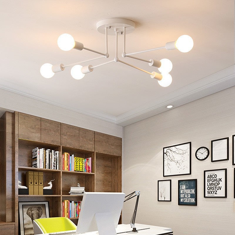 Valentina Flush Mount Ceiling Light Linear Industrial - Neutralighting